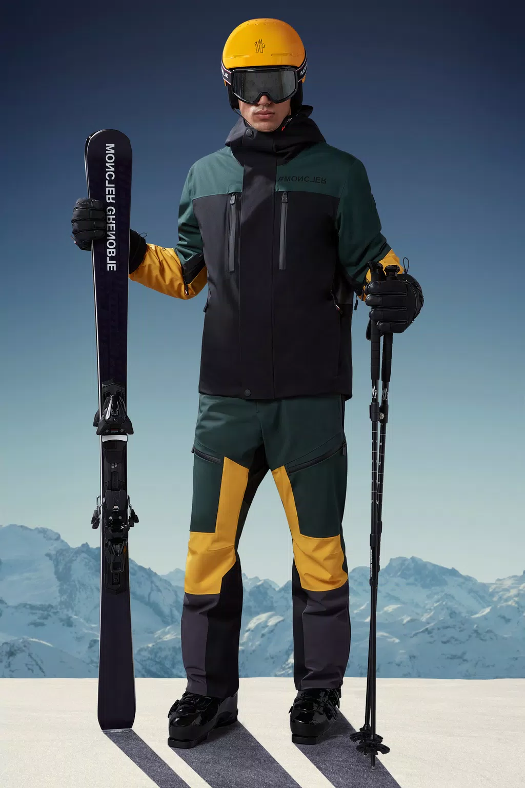 Cerniat Ski Jacket Men Green & Black Moncler 1