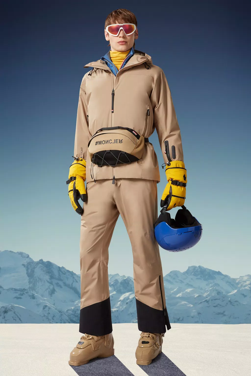 Montgirod Ski-Jacke Herren Khaki Moncler 1