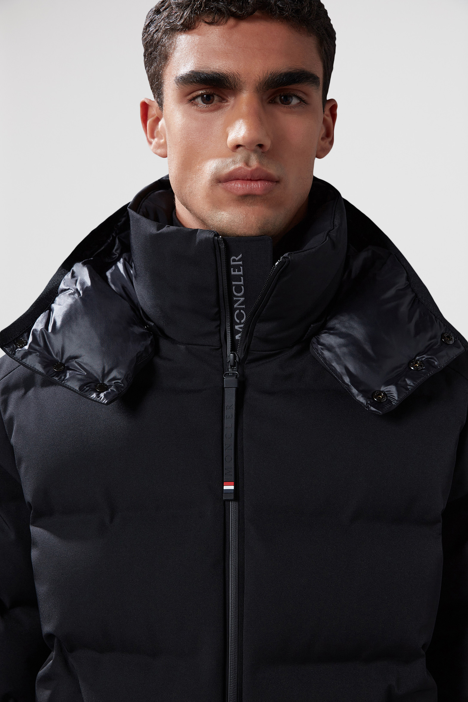 Black Montgetech Short Down Jacket Short Down Jackets for Men