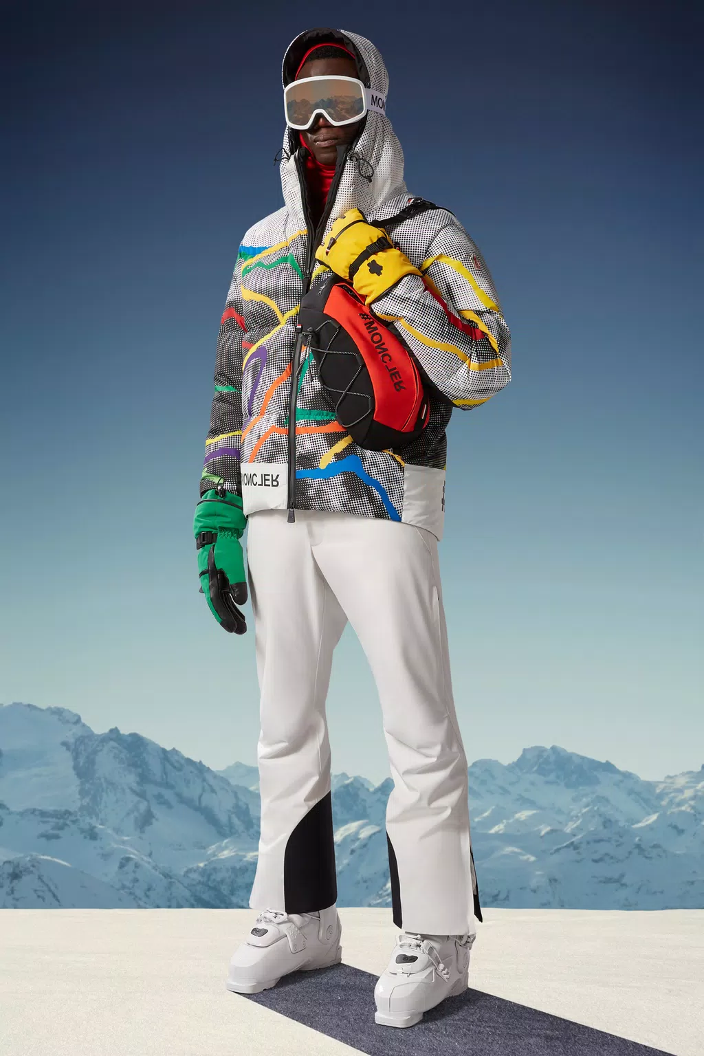 Moncler Grenoble Off-White Down Arcesaz Jacket