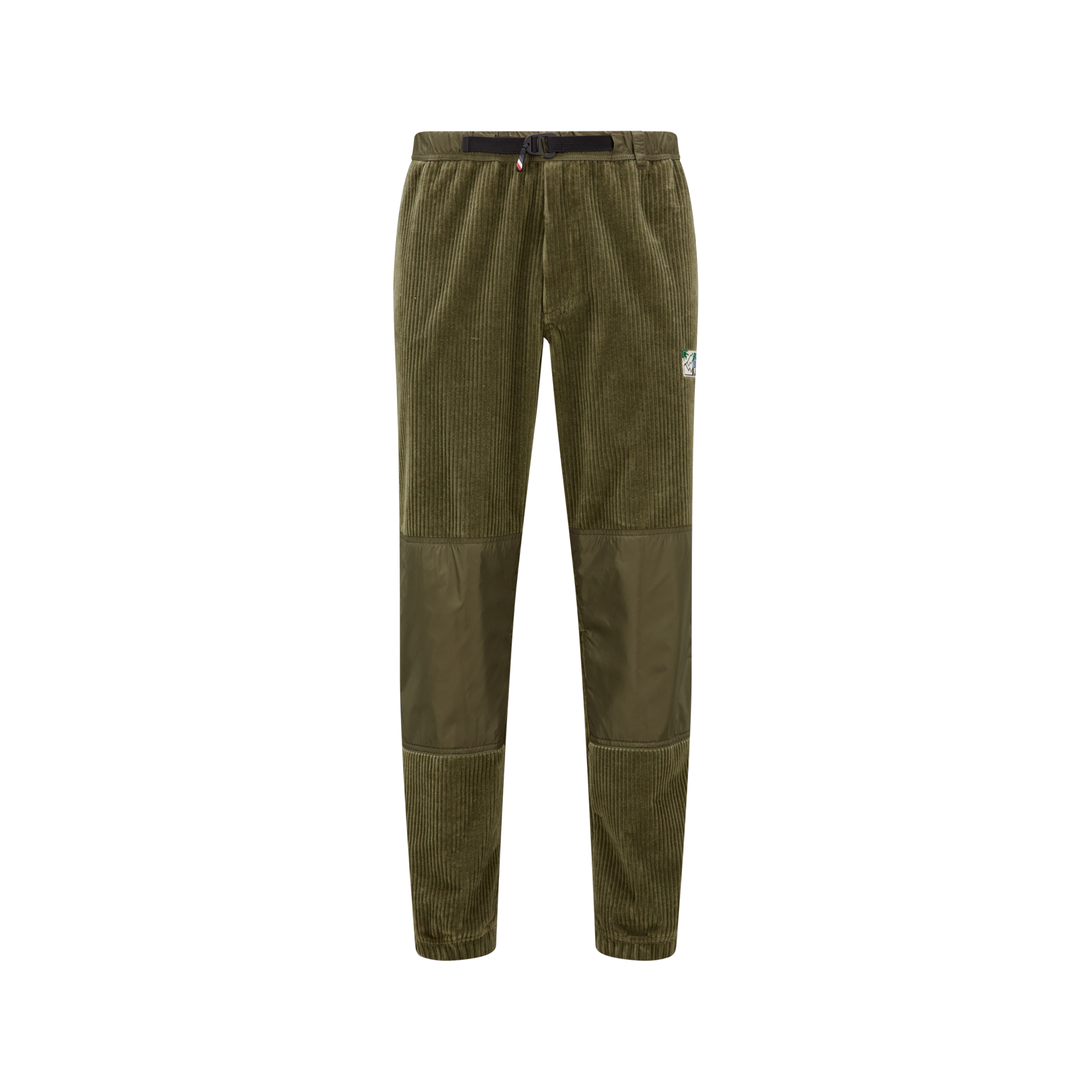 Moncler Corduroy Trousers Green In Vert