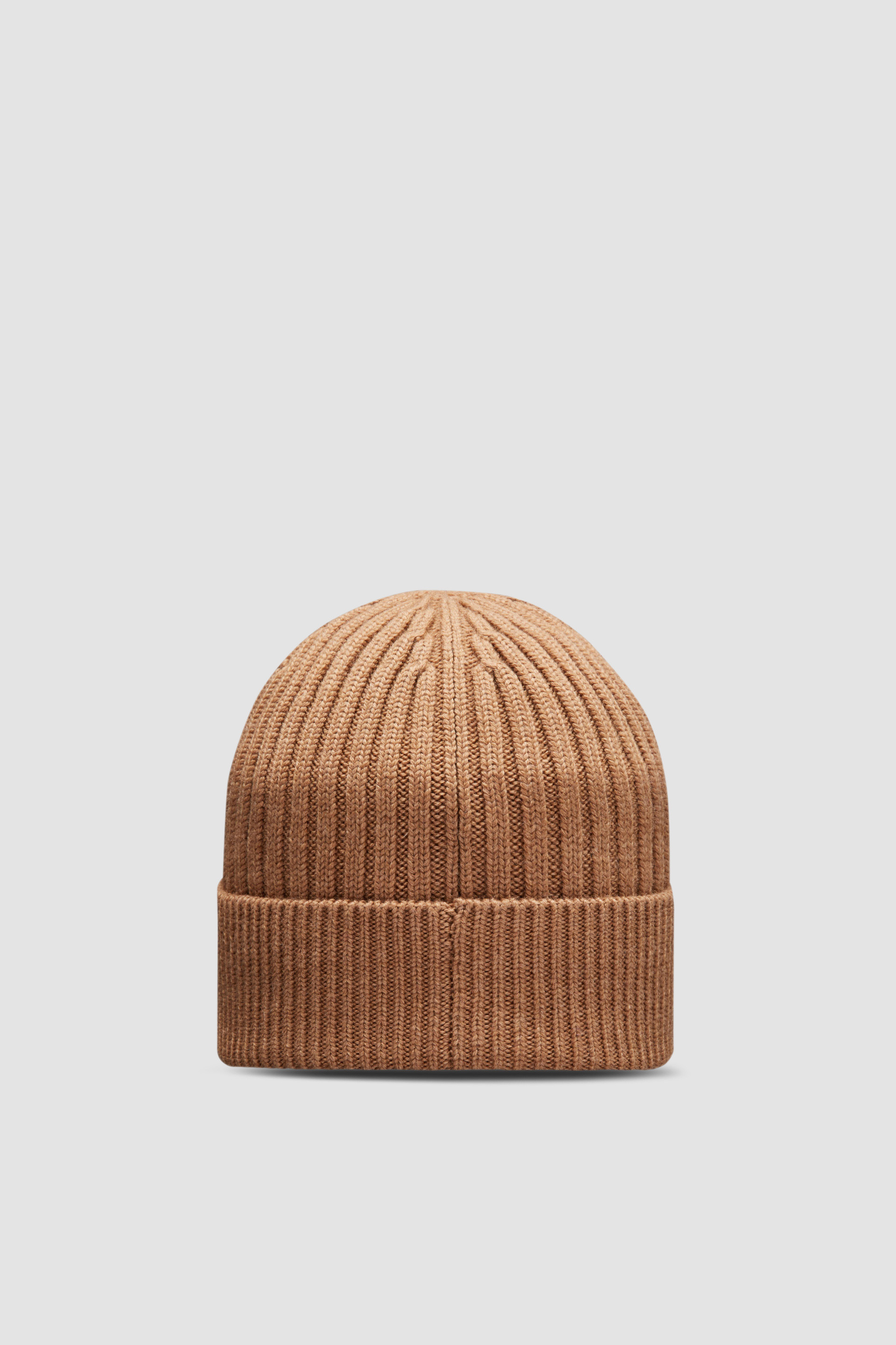 Ribbed Knit Wool Beanie