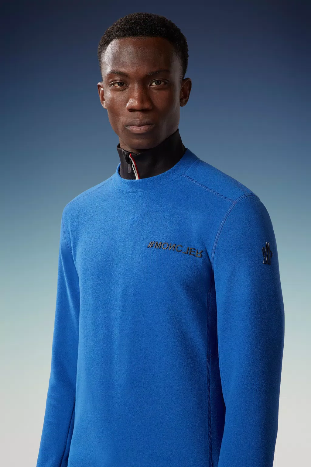 Bluette Logo Fleece Sweatshirt - Sweatshirts for Men | Moncler US
