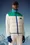 Padded Fleece Zip-Up Sweatshirt Men White & Green Moncler