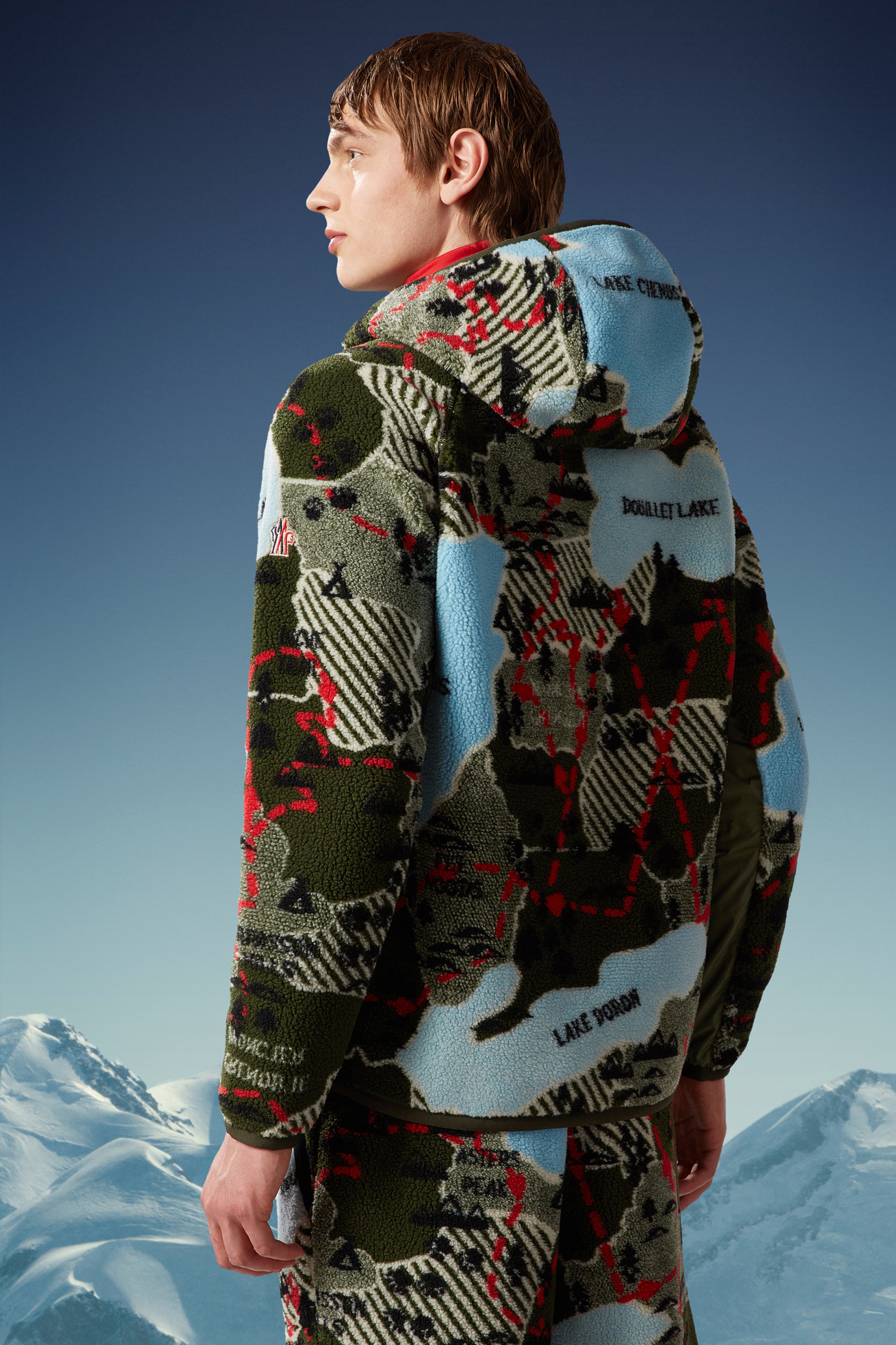 Mens Apres Ski  Moncler Teddy Zip-Up Hoodie Multicolour > Revalue Global