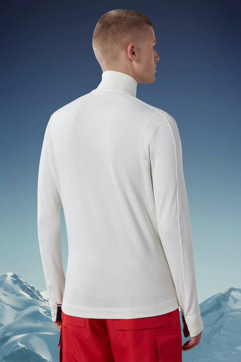 White Base Layer Turtleneck - Sweatshirts for Men | Moncler US