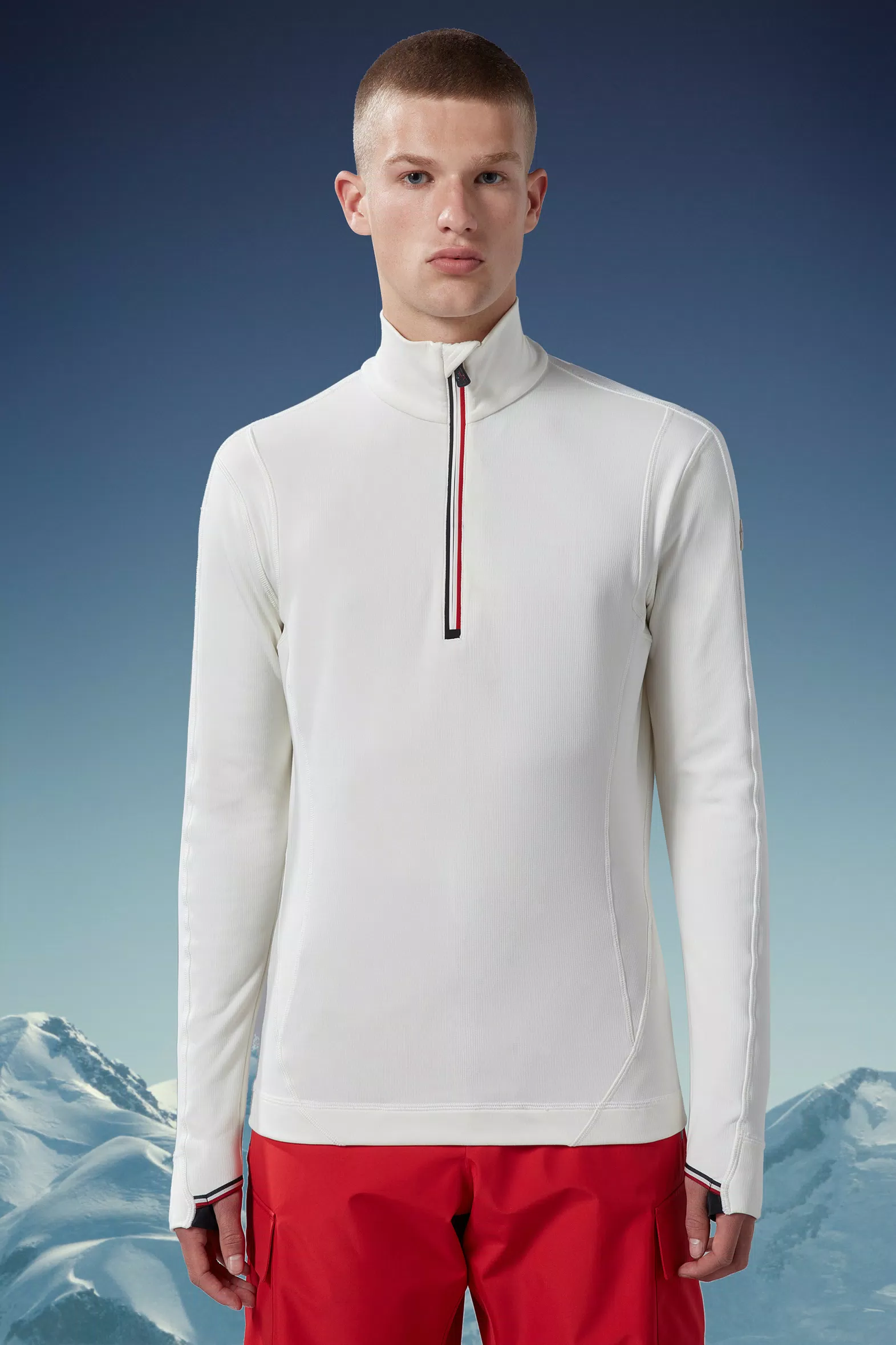 White Base Layer Turtleneck - Sweatshirts for Men | Moncler US