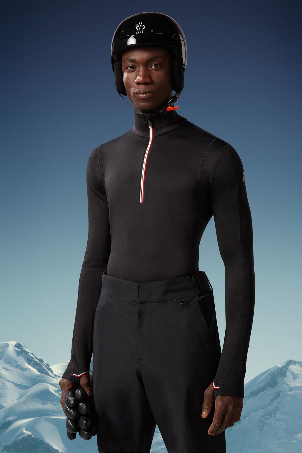 Men's polo neck base layer sale