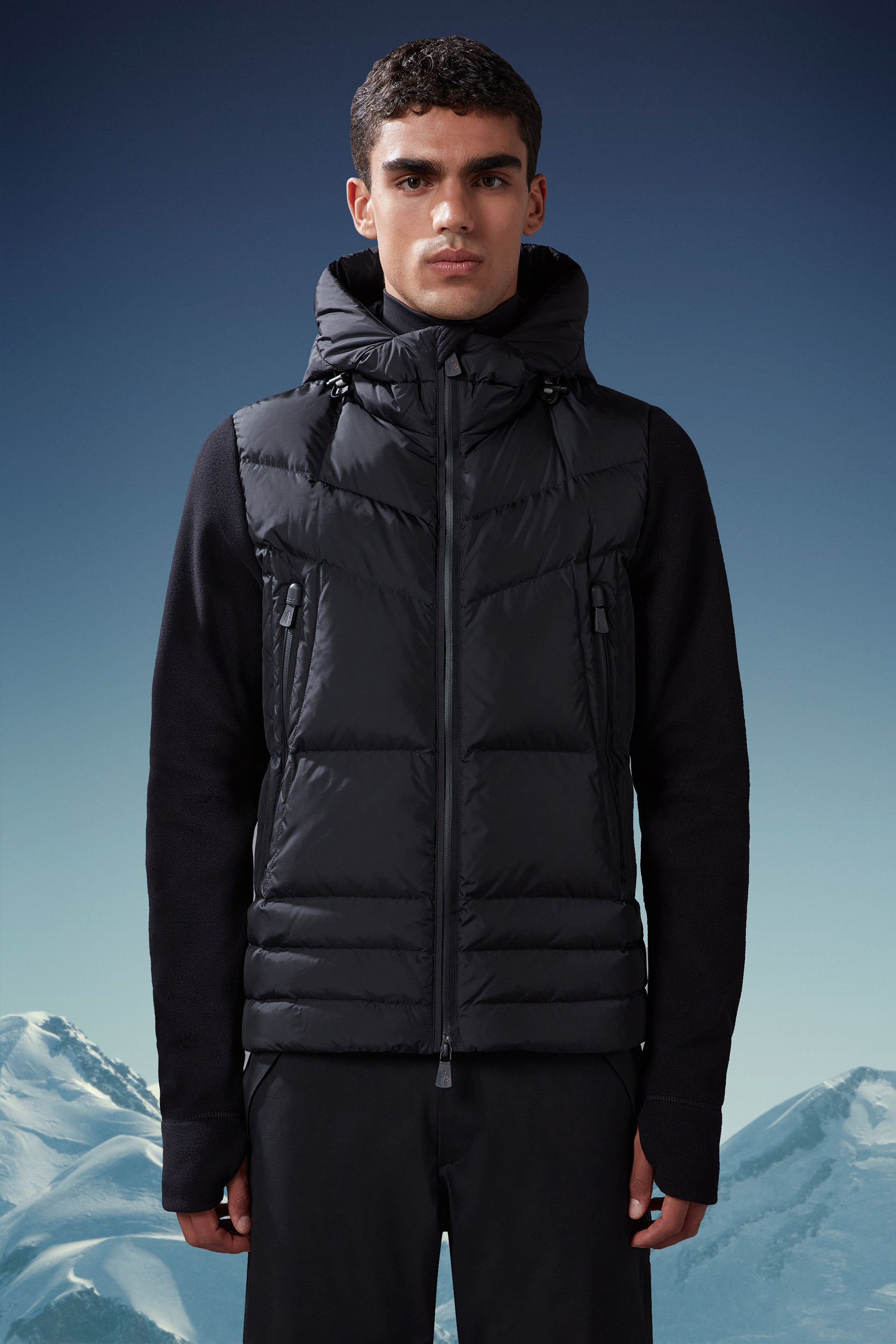 MONCLER FETUQUE 22-23AWジップアップパーカー size2カラー999ブラック