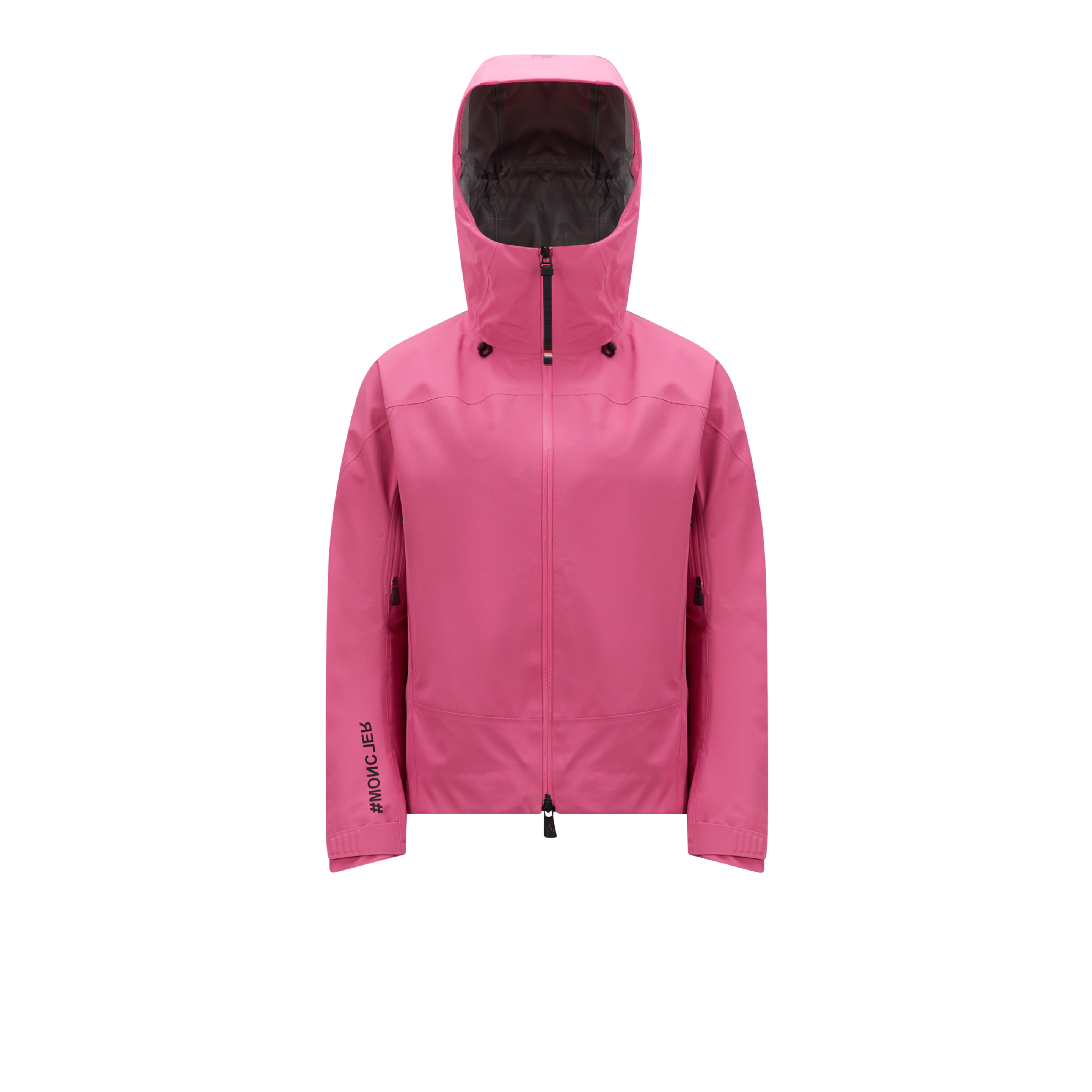 Shop Moncler Meribel Hooded Jacket, Women, Pink, Size: 0 In Rose