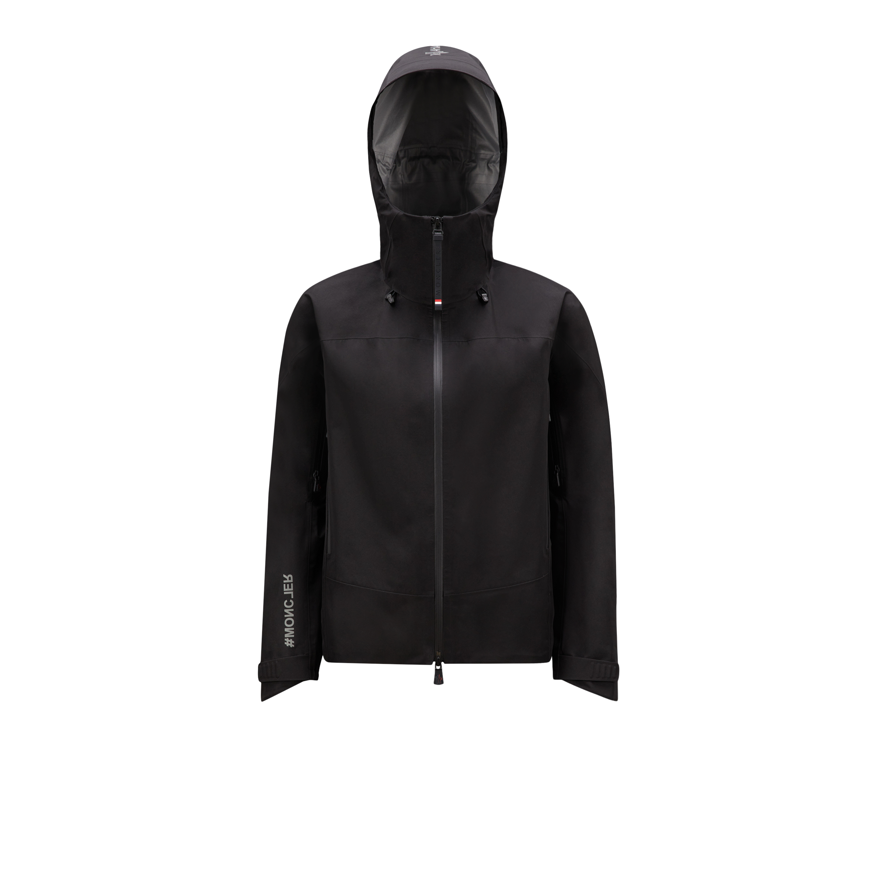 Moncler Meribel Hooded Jacket Black In Noir