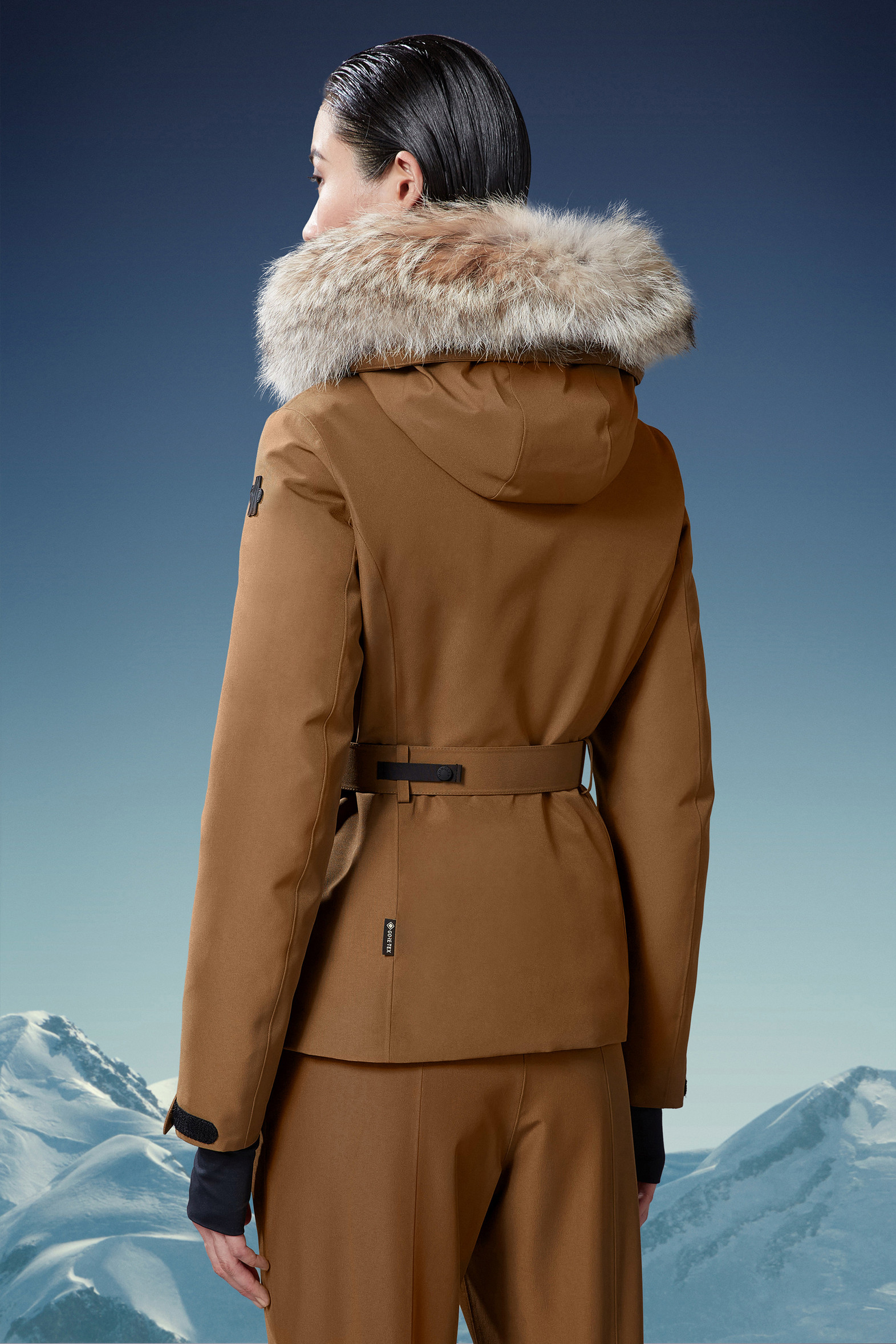 Brown Laplance Ski Jacket Short Down Jackets for Women Moncler HR