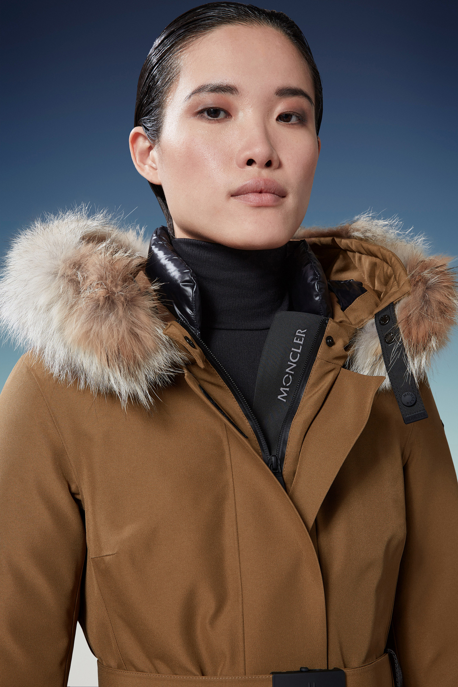 Brown Laplance Ski Jacket Short Down Jackets for Women Moncler HR