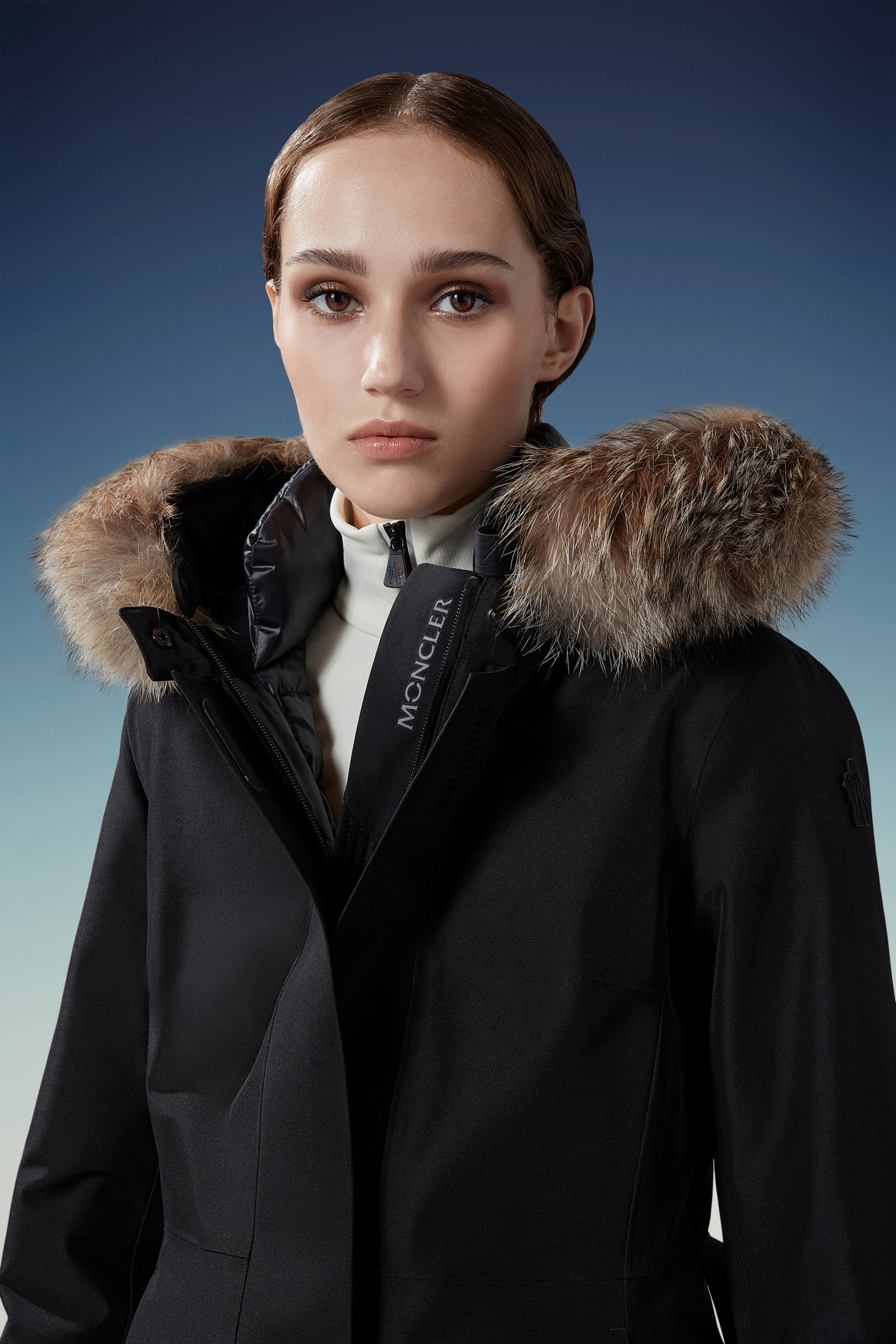 Black Laplance Ski Jacket Short Down Jackets for Women Moncler SI