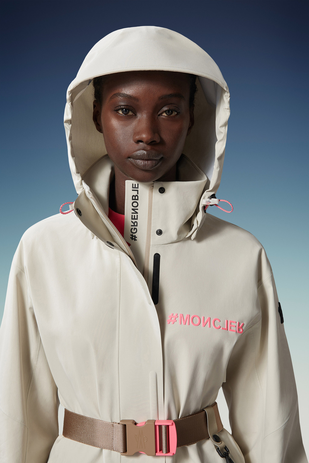 Beige Rosael Windbreaker Windbreakers & Raincoats for Women Moncler US