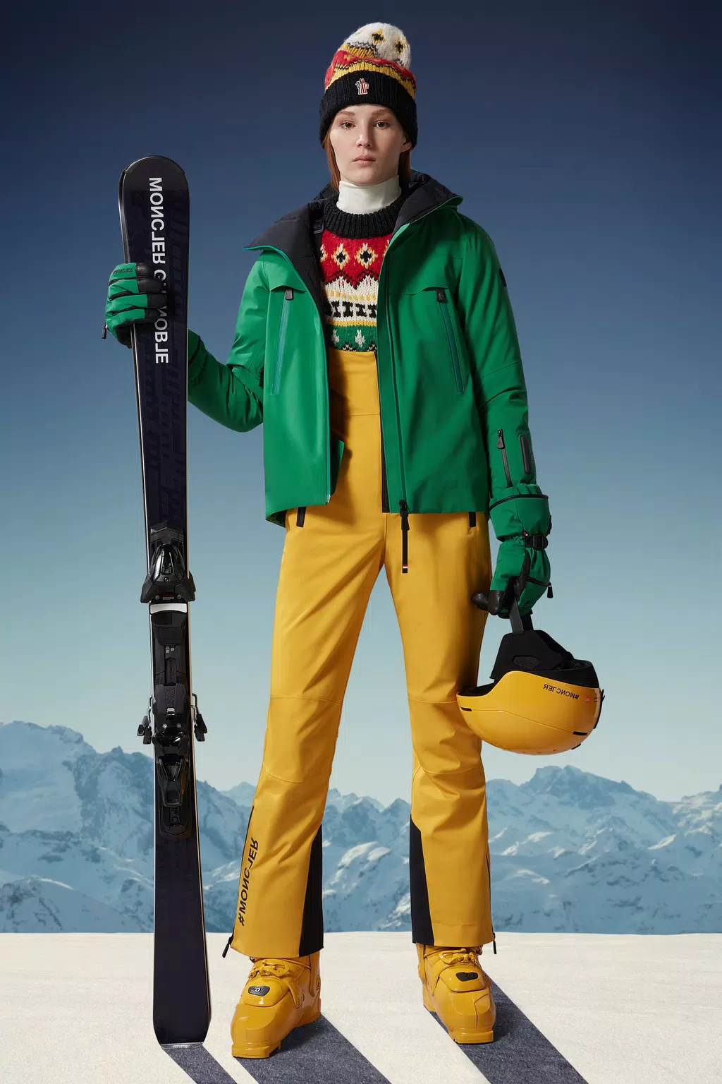 Chanavey Ski Jacket Women Green Moncler 1