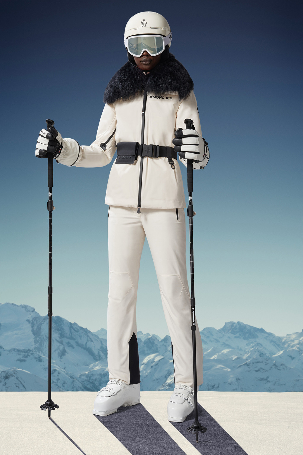 Veste de discount ski blanche femme