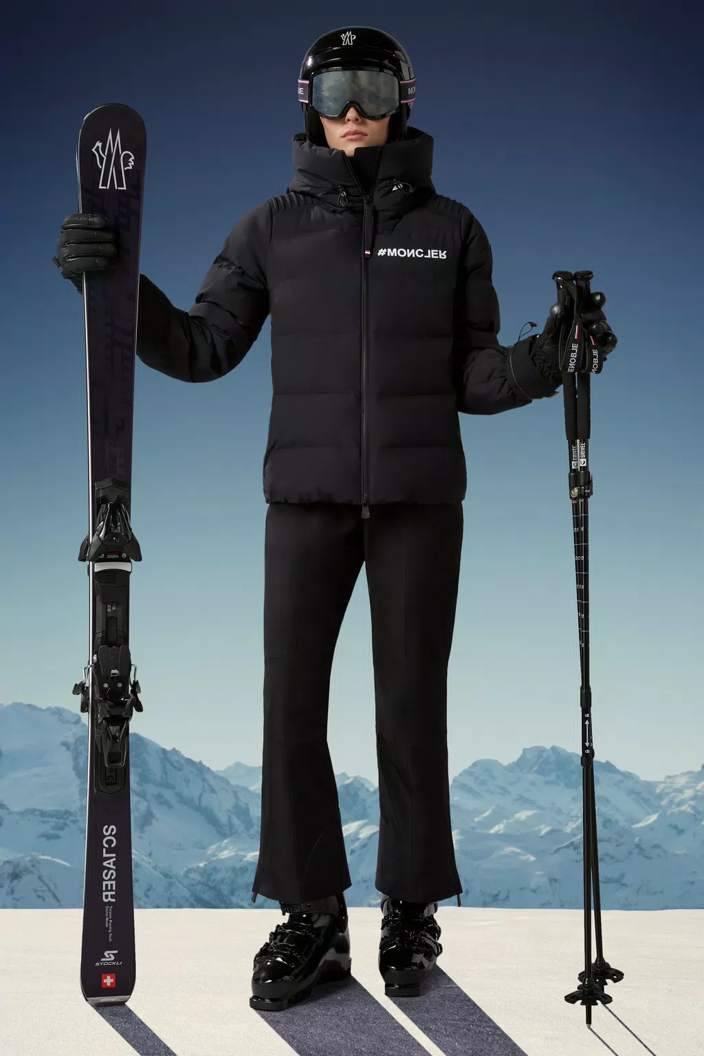 Womens Ski Jackets  Moncler Chanavey Ski Jacket Black > Revalue Global