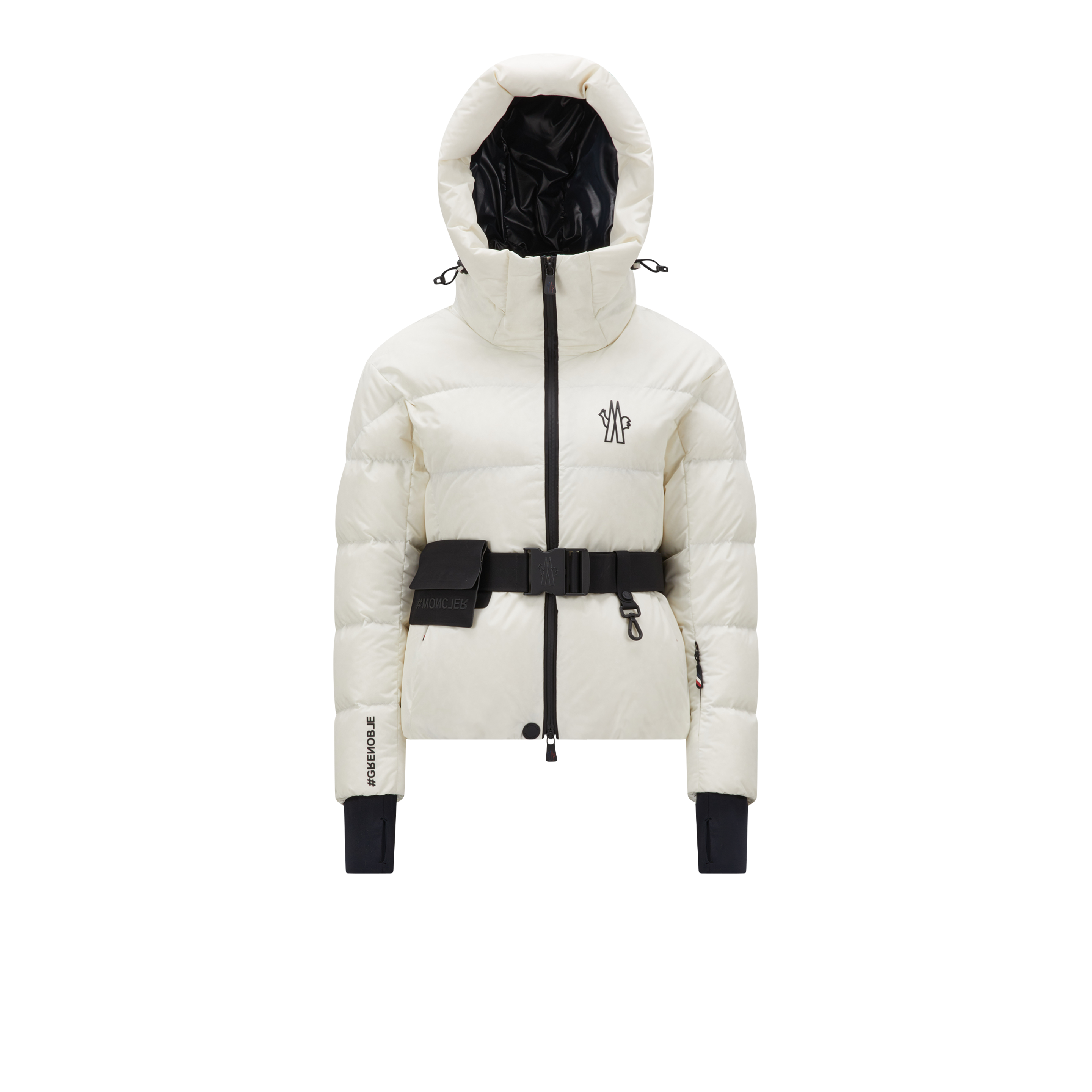 Moncler Bouquetin Short Down Jacket White