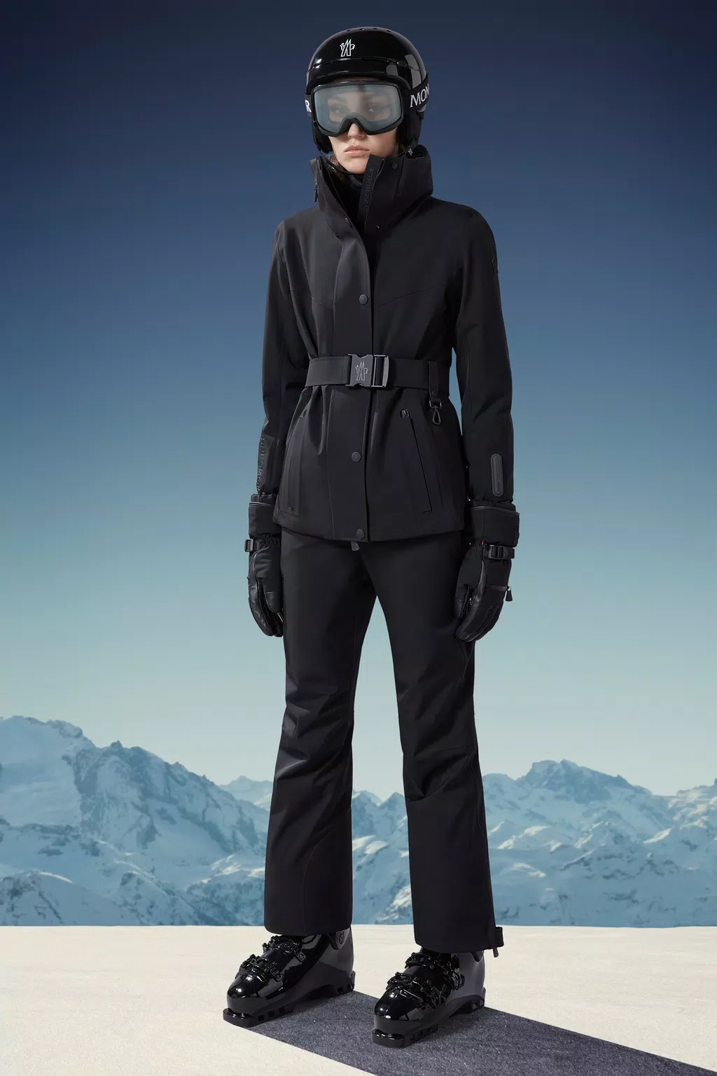 Hainet Ski-Jacke Damen Schwarz Moncler 1