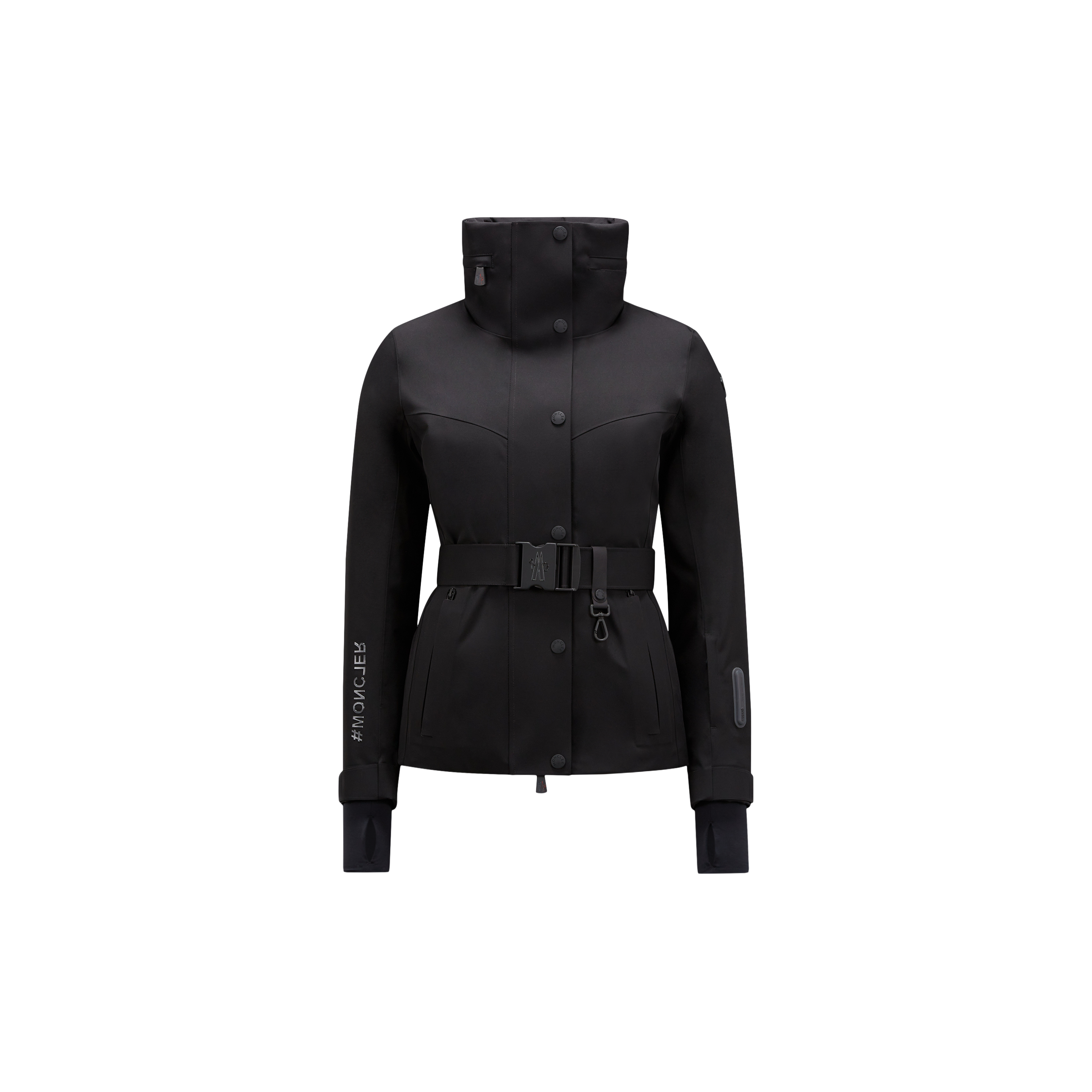 Shop Moncler Hainet Ski Jacket, Women, Black, Size: 3