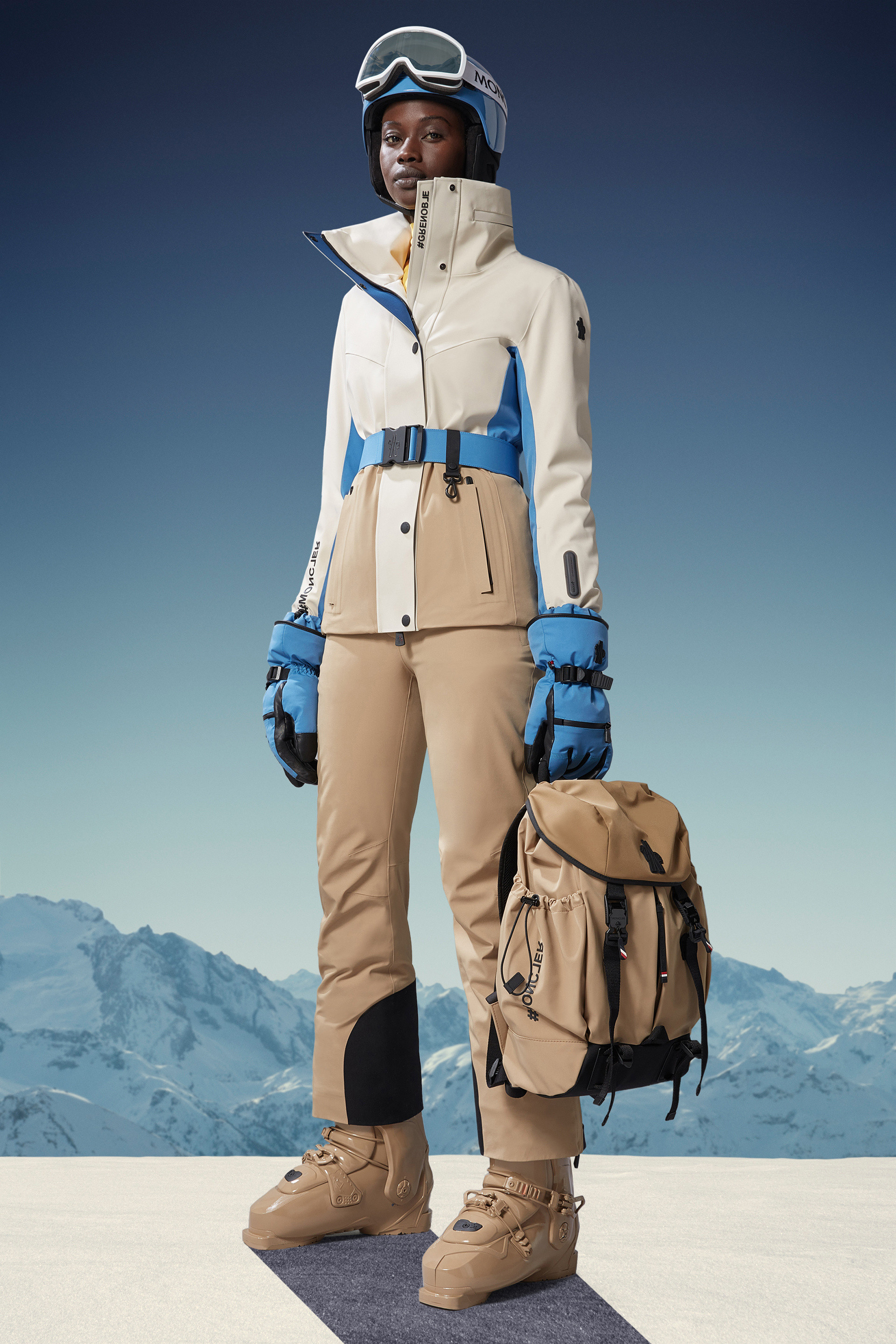 Multicolour Hainet Ski Jacket - Short Down Jackets for Women