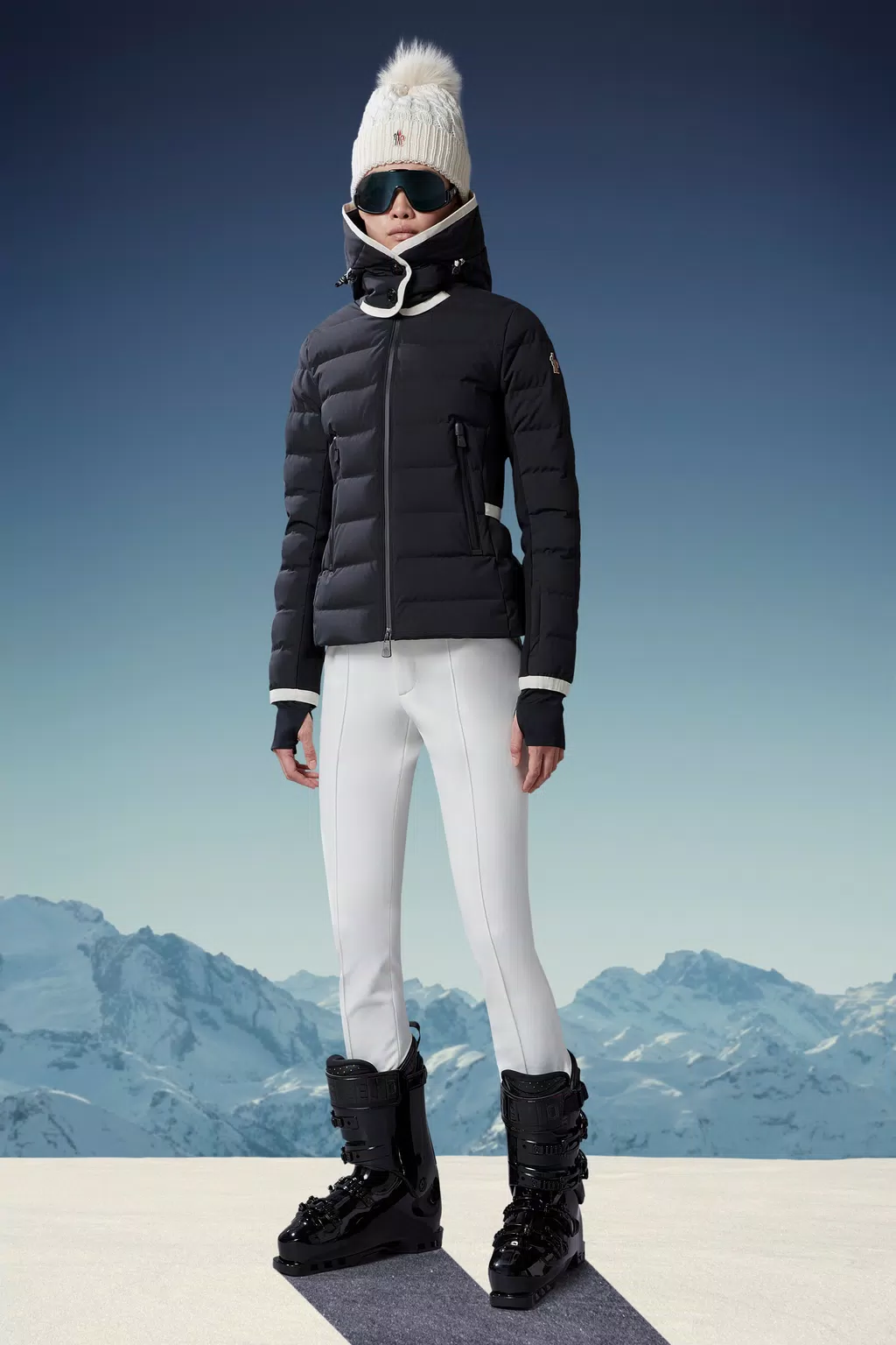 Womens Ski Jackets  Moncler Teche Ski Jacket Snow White