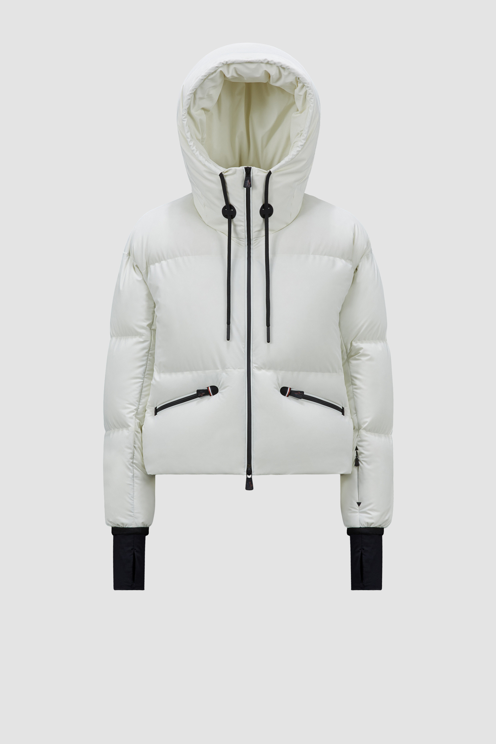 White Allesaz Short Down Jacket - Short Down Jackets for Women 