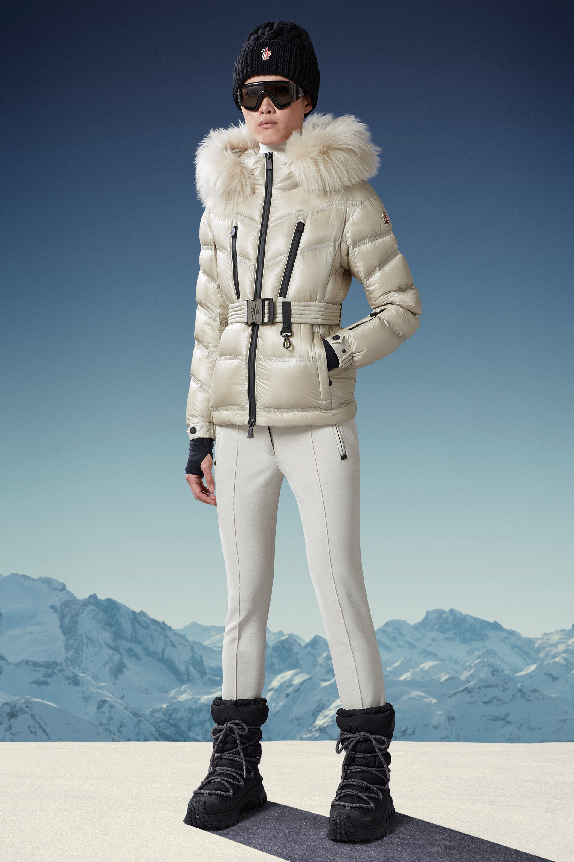 MONCLER◇ロングダウンジャケット/00/ナイロン/カーキ/142-093-49379