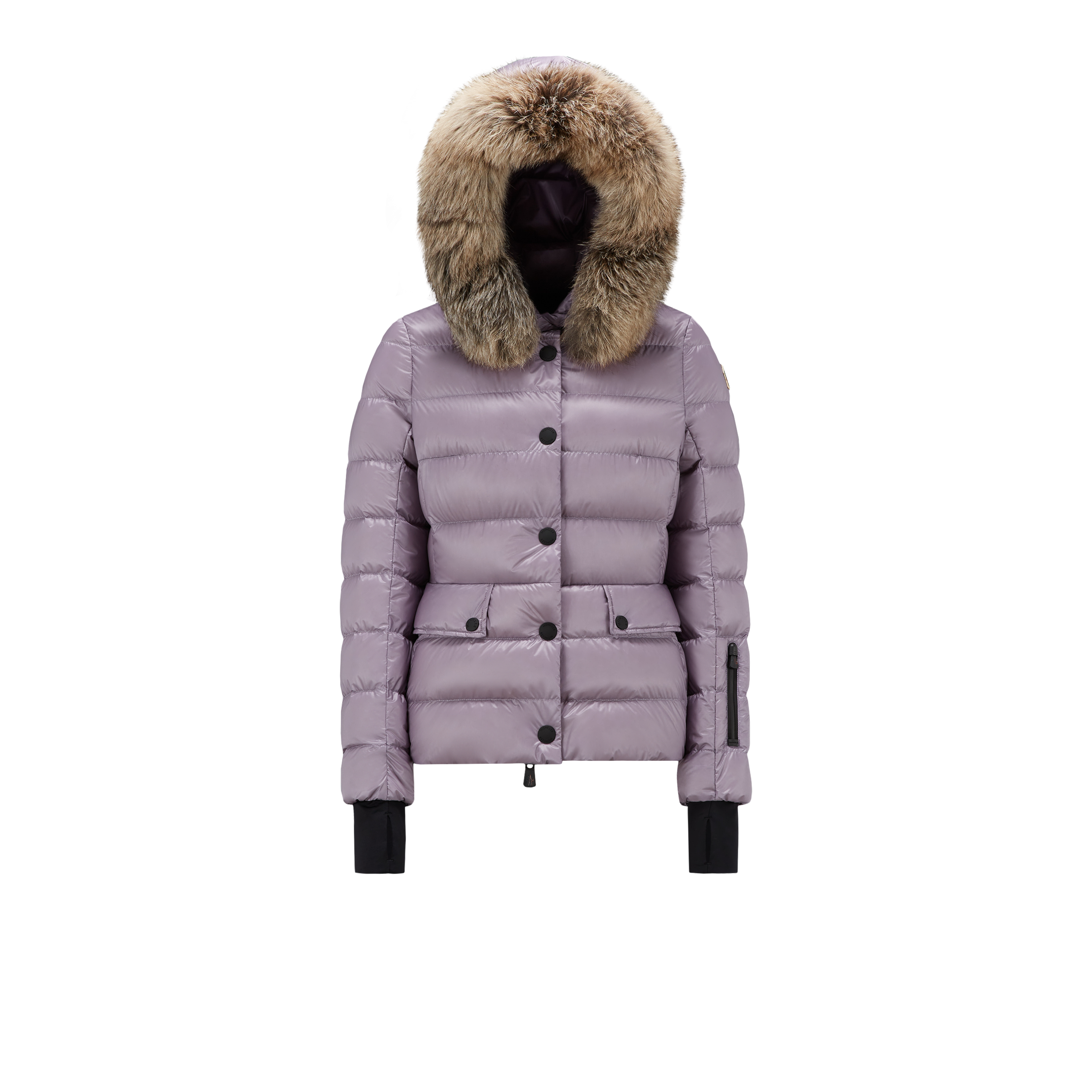 Moncler Armoniques Short Down Jacket Purple In Violet