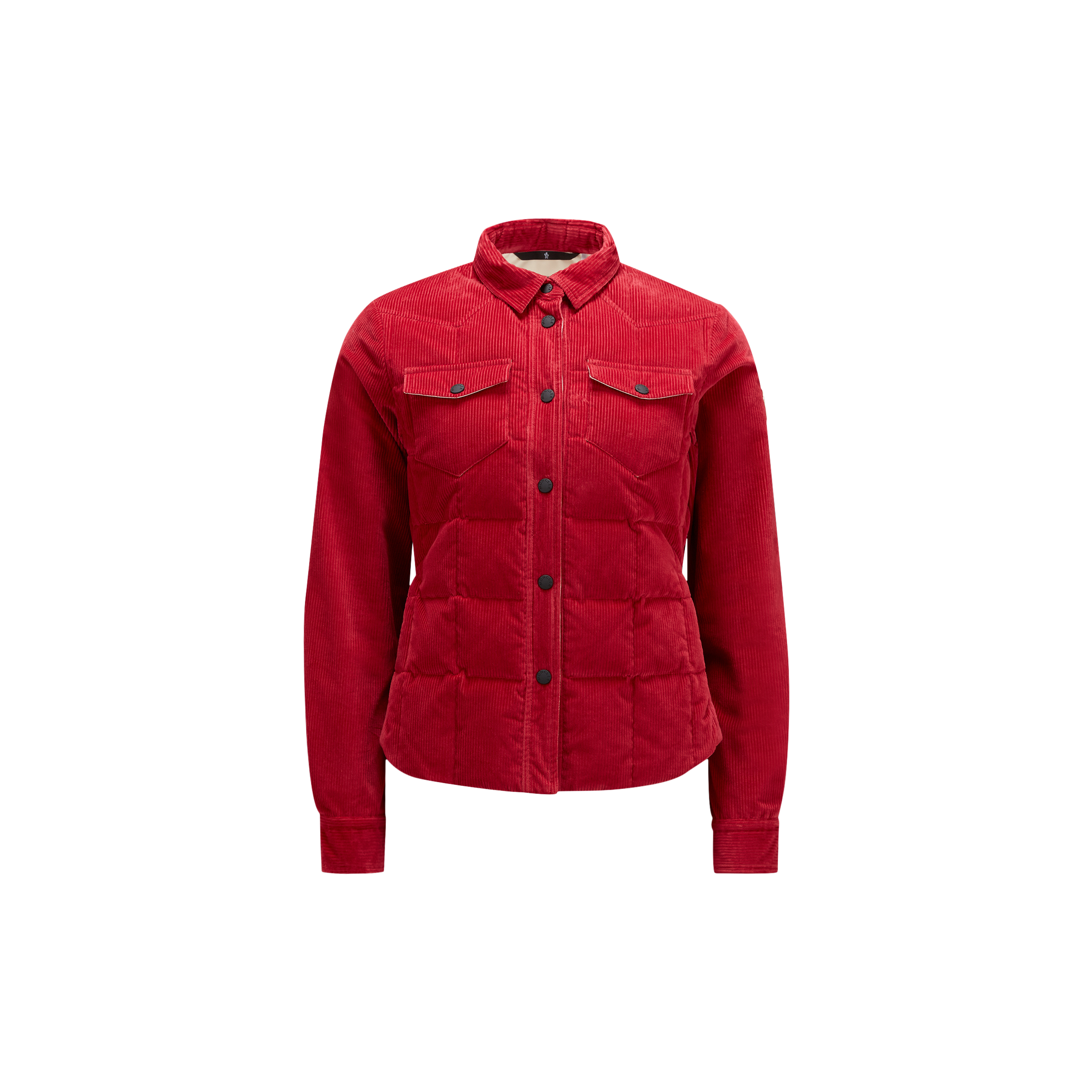 Moncler Nangy Down Shacket Red In Rouge