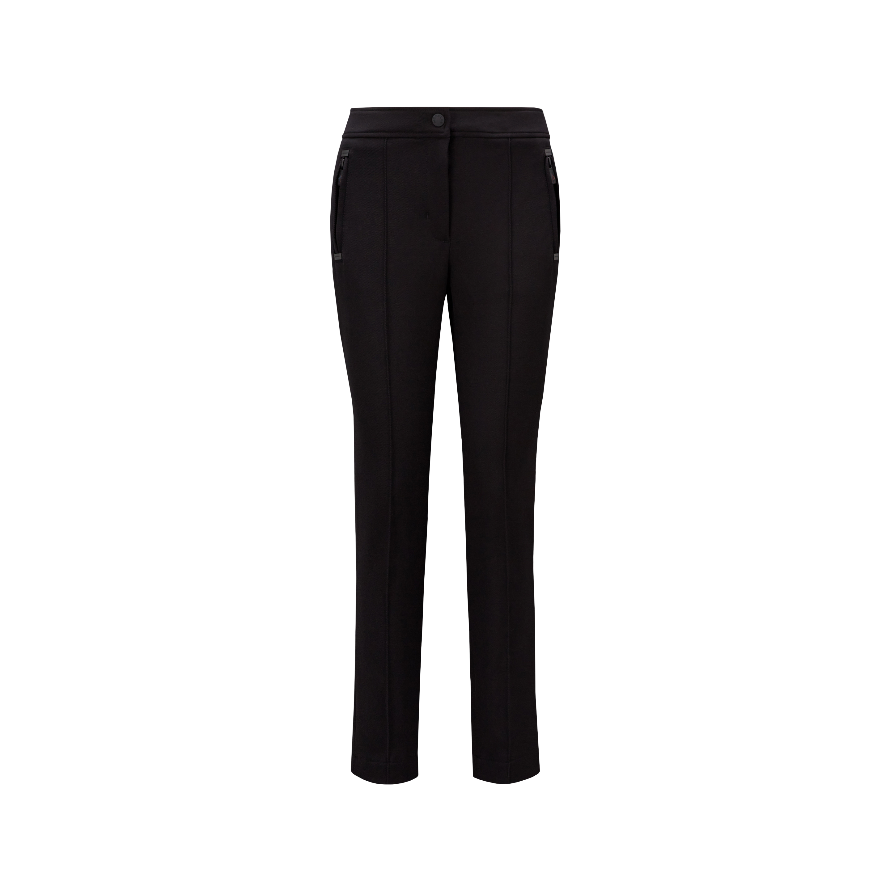 Moncler Twill Trousers Black In Noir