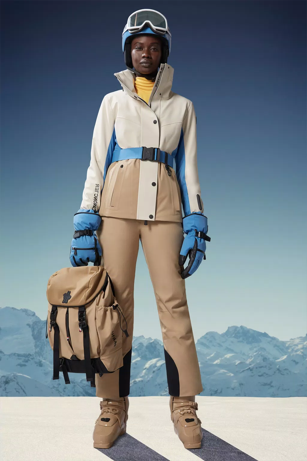 Ski Trousers Women Khaki Moncler 1