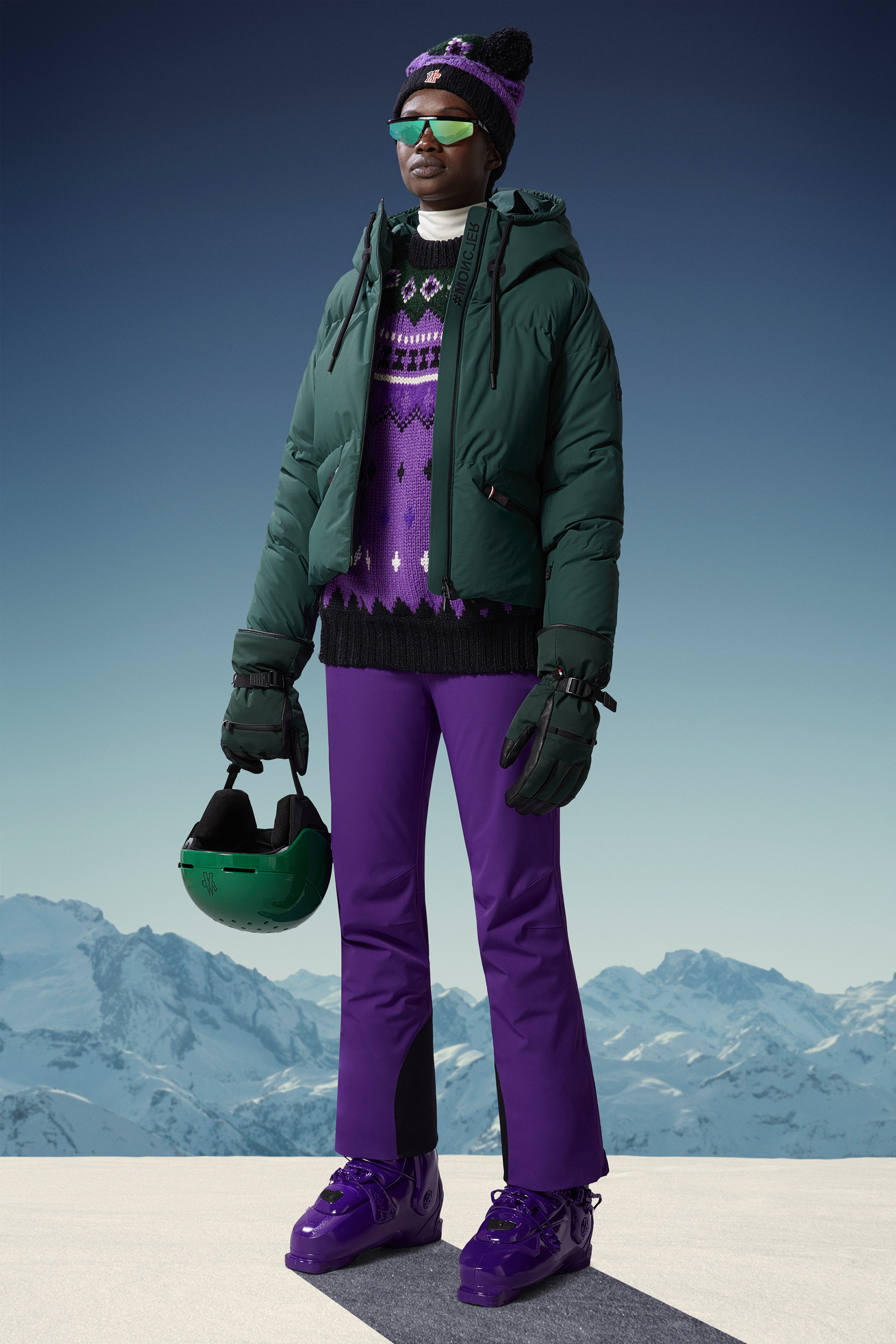 Pantalones de esquí Morado - Pantalones y shorts de Mujer