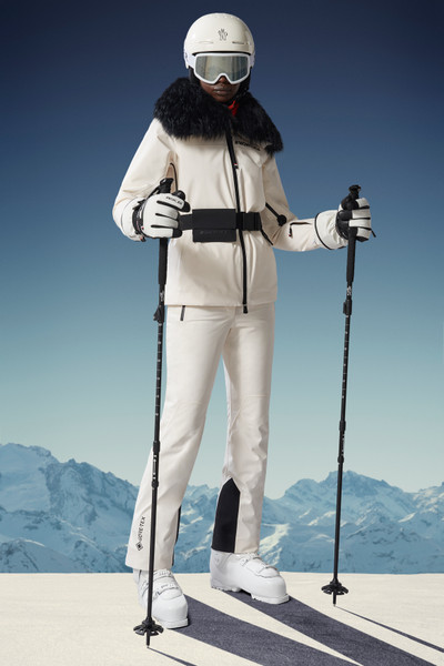 Milk White Ski Trousers - Trousers & Shorts for Women | Moncler GB