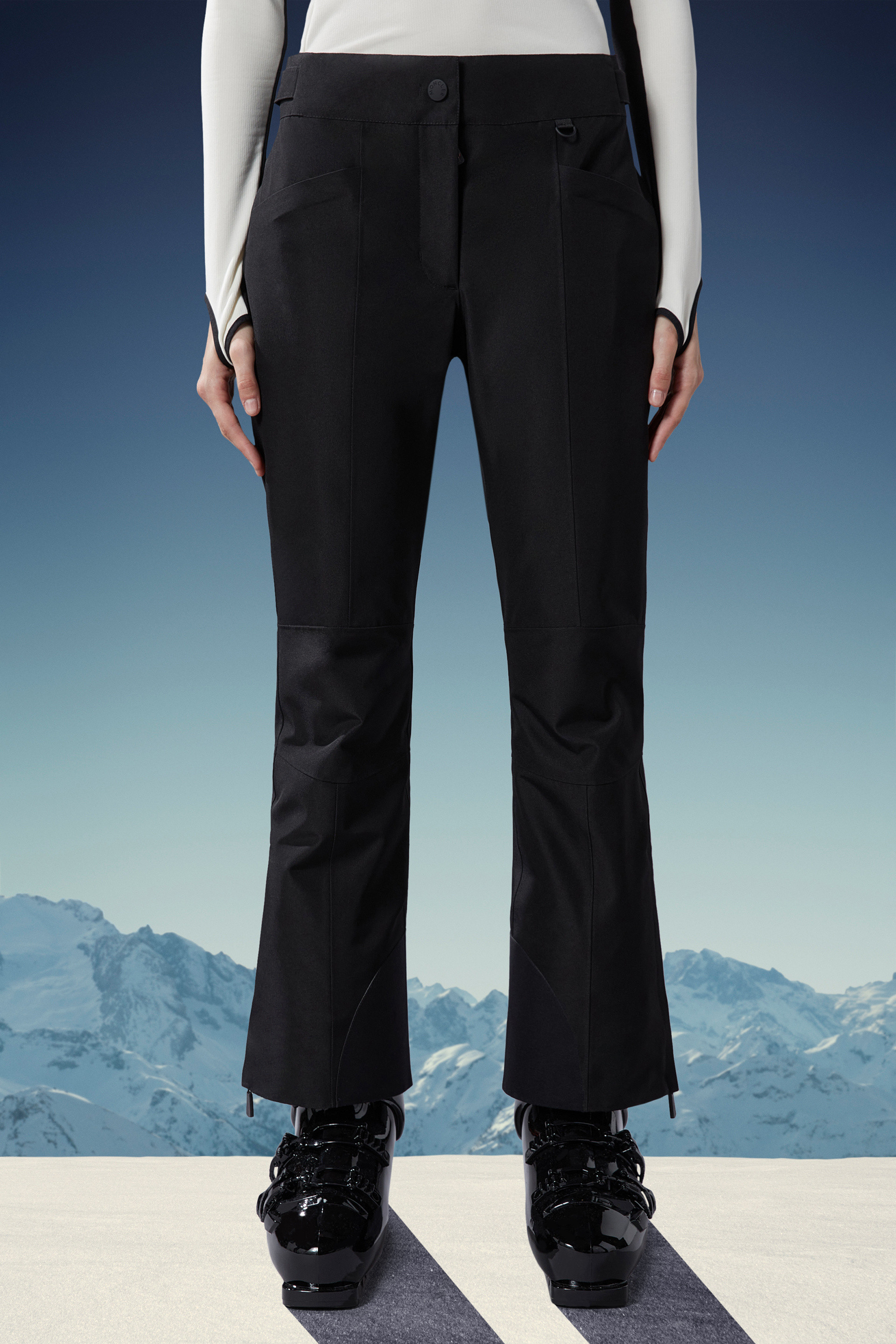 Moncler Women's Black Down Insulated Winter Snow Ski Pants