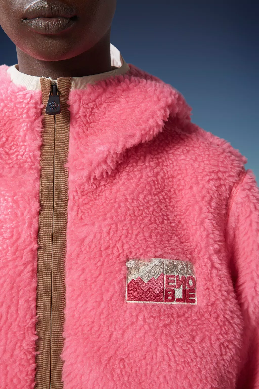 Teddy hoodie pink Clearance