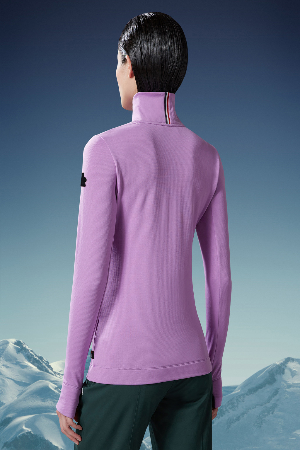 Lilac Base Layer Polo Neck Sweaters & Cardigans for Women Moncler CZ
