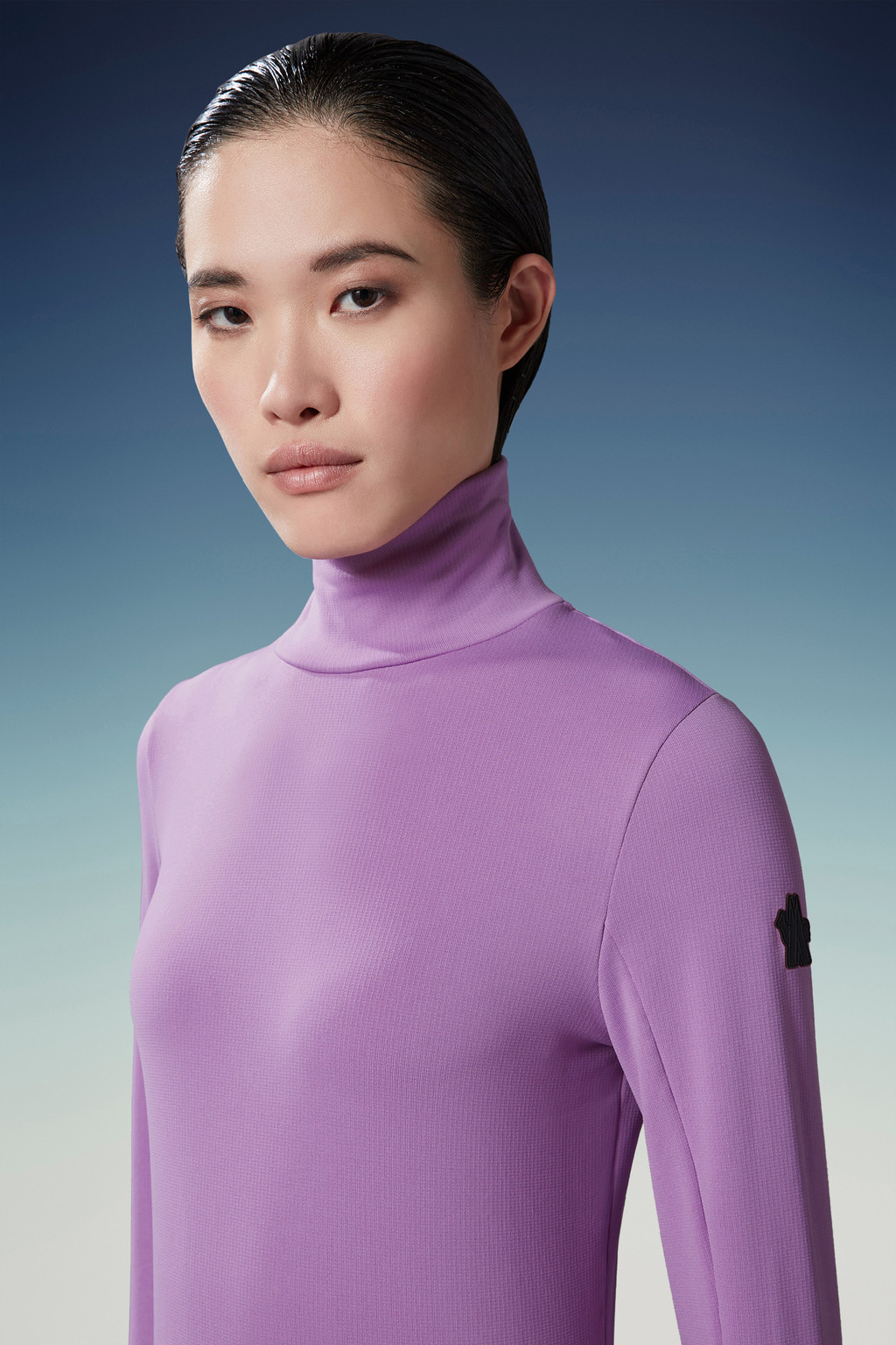 Lilac Base Layer Polo Neck Sweaters & Cardigans for Women Moncler CZ