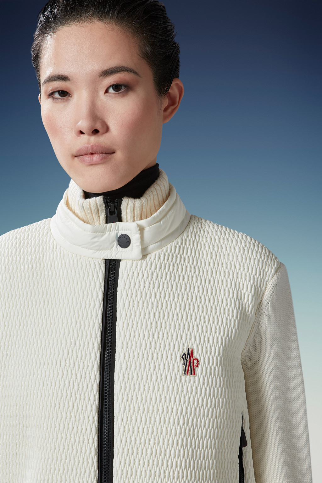 White Wool ZipUp Cardigan Sweaters & Cardigans for Women Moncler DE