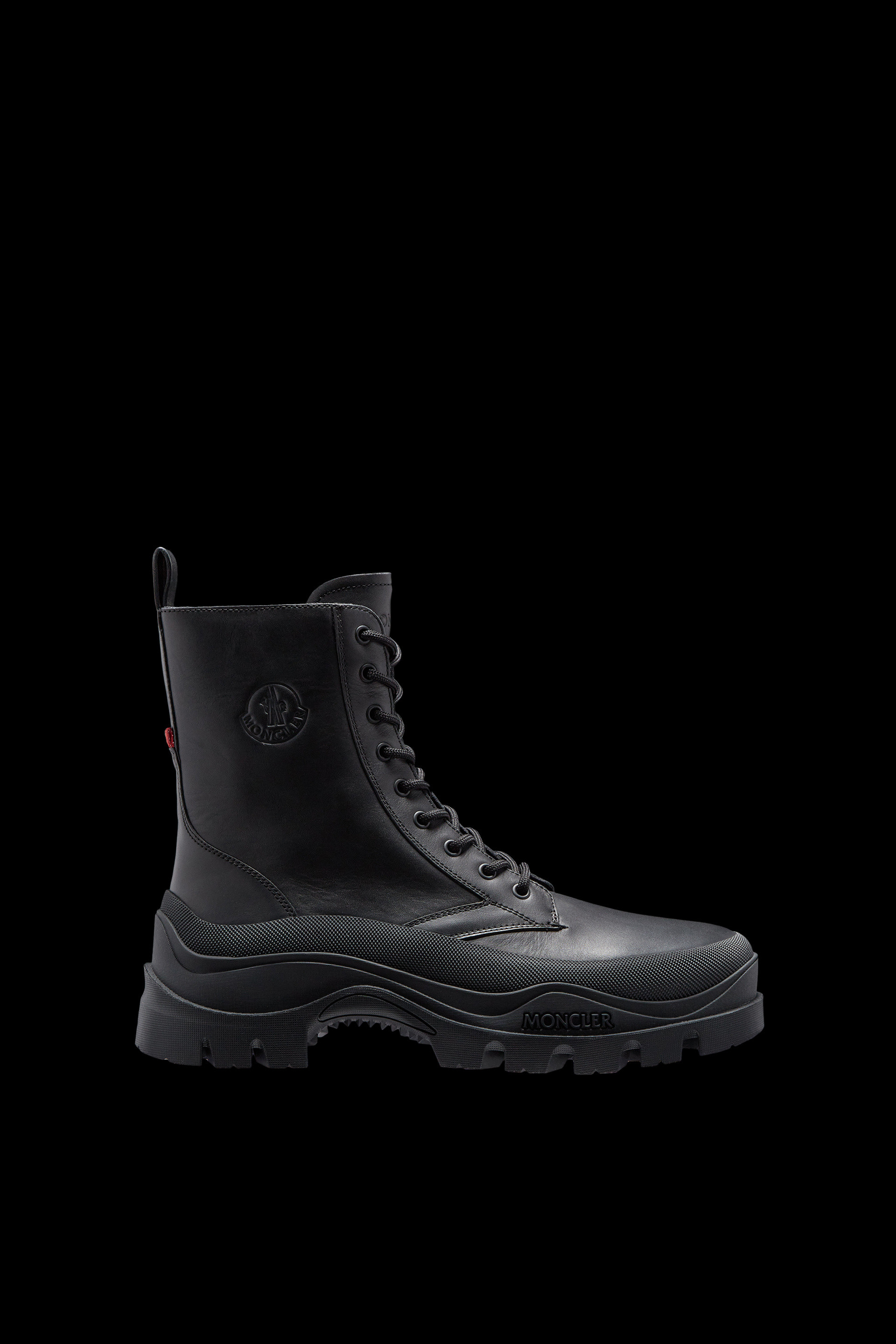 Black Larue Trek Lace-Up Boots - Boots for Men | Moncler CA