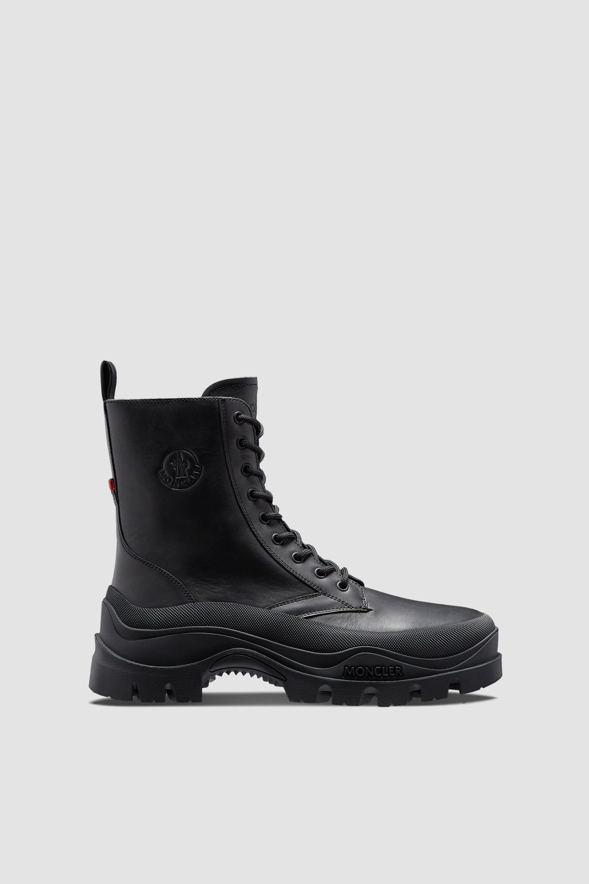 Black Larue Trek Lace-Up Boots - Boots for Men | Moncler US