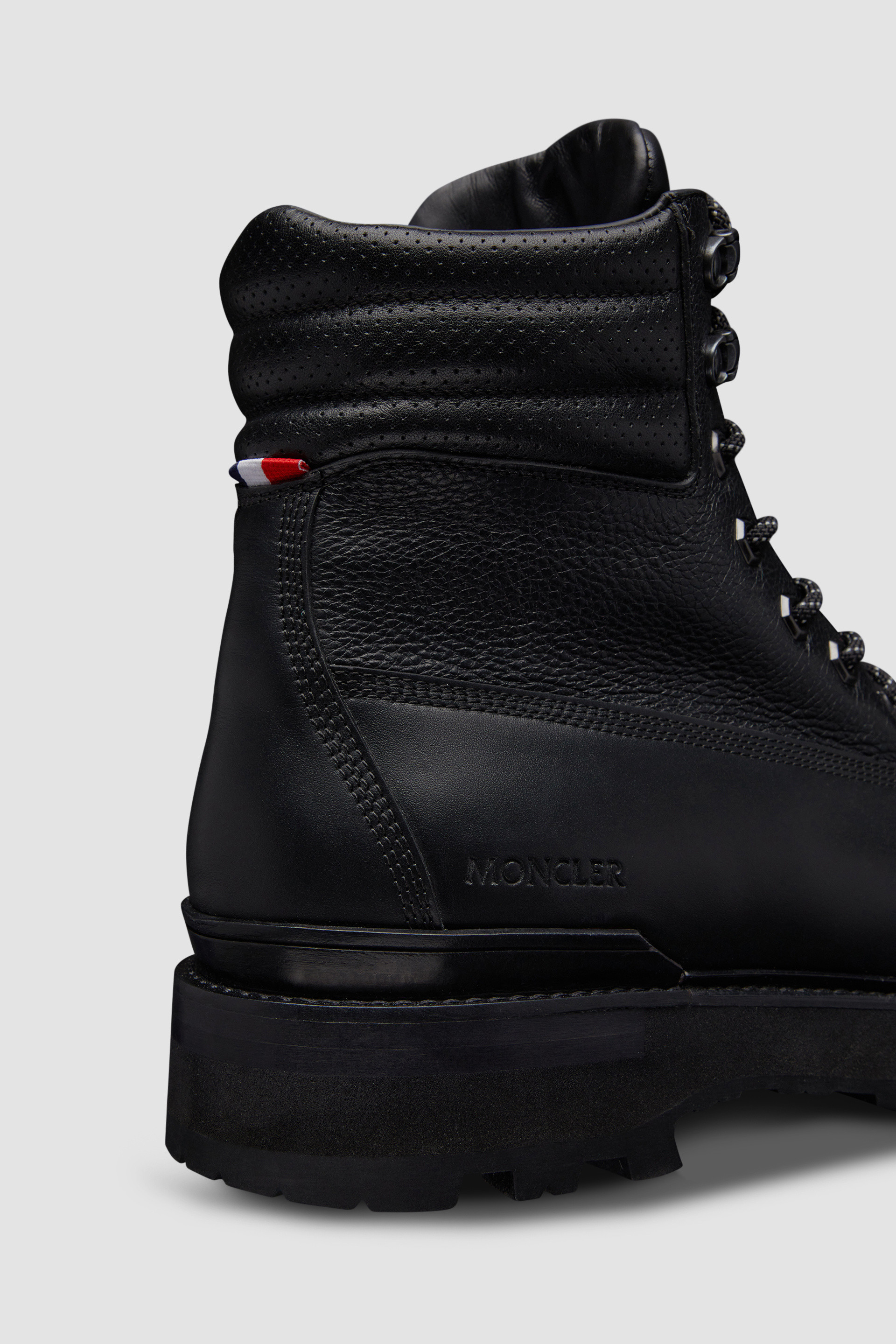 Moncler logo-print leather boots