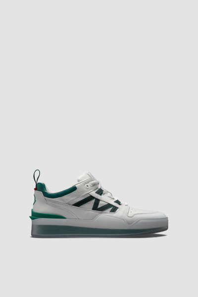 White & Green Pivot Low-Top Sneakers - Sneakers for Men | Moncler US