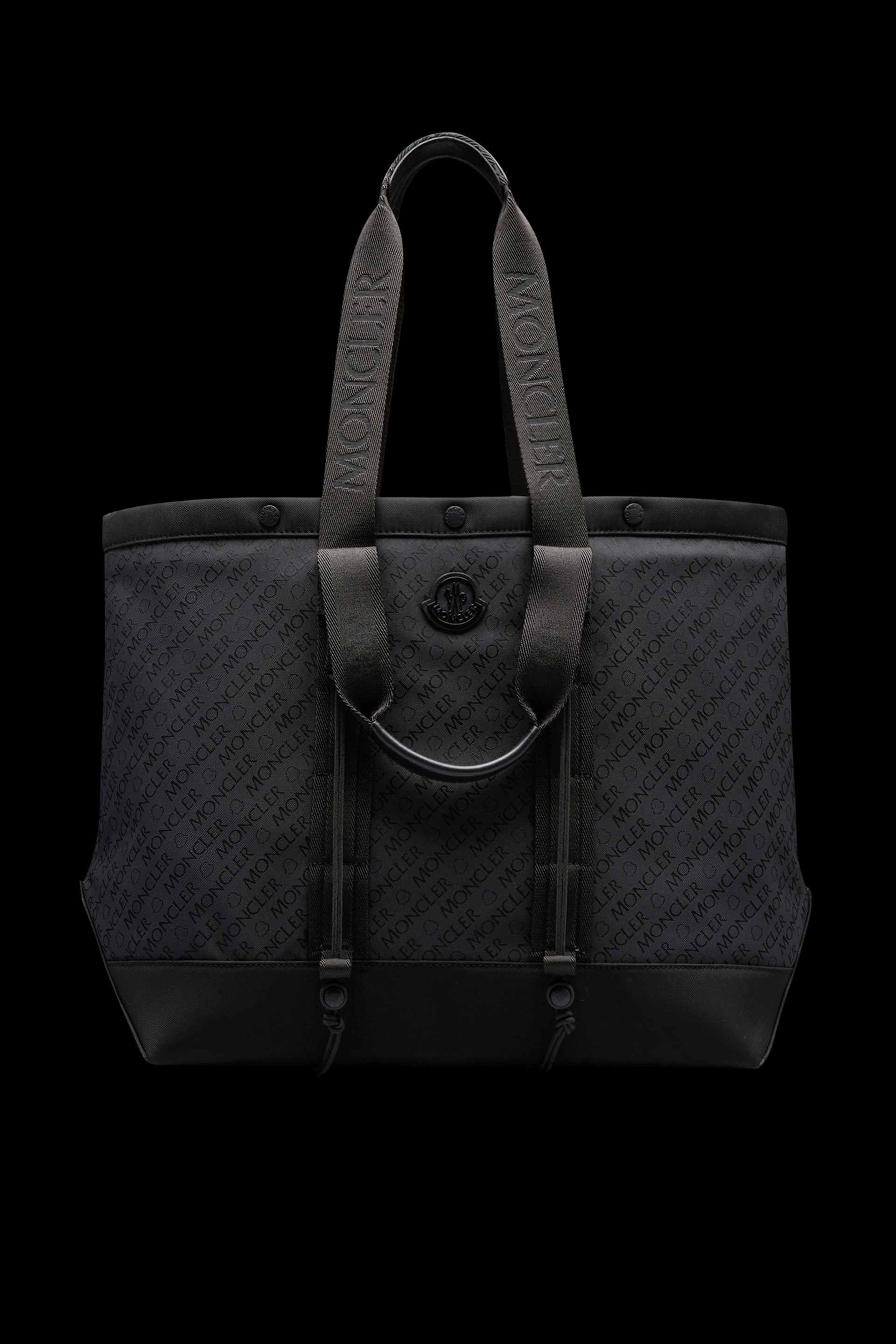 GUCCI Leather and Logo-Jacquard Tote Bag for Men