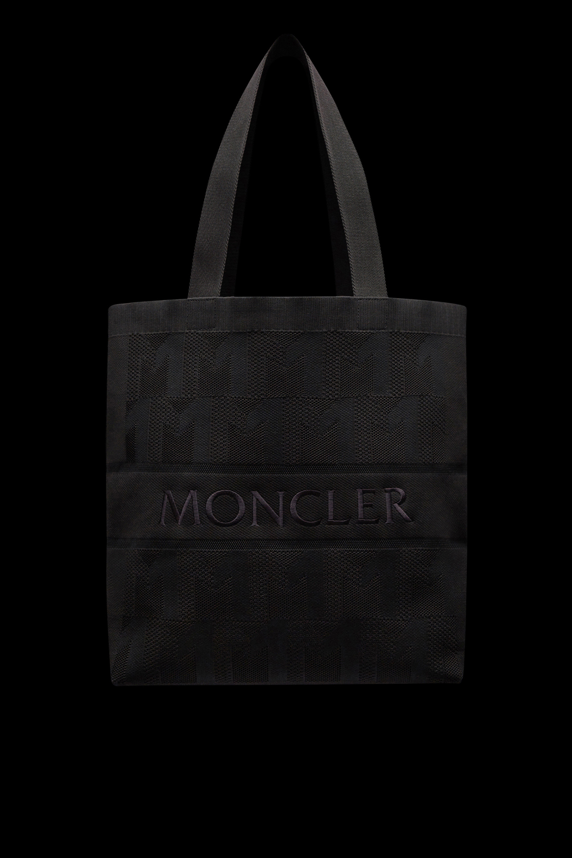 Black Monogram Knit Tote Bag - Bags & Small Accessories for Men 