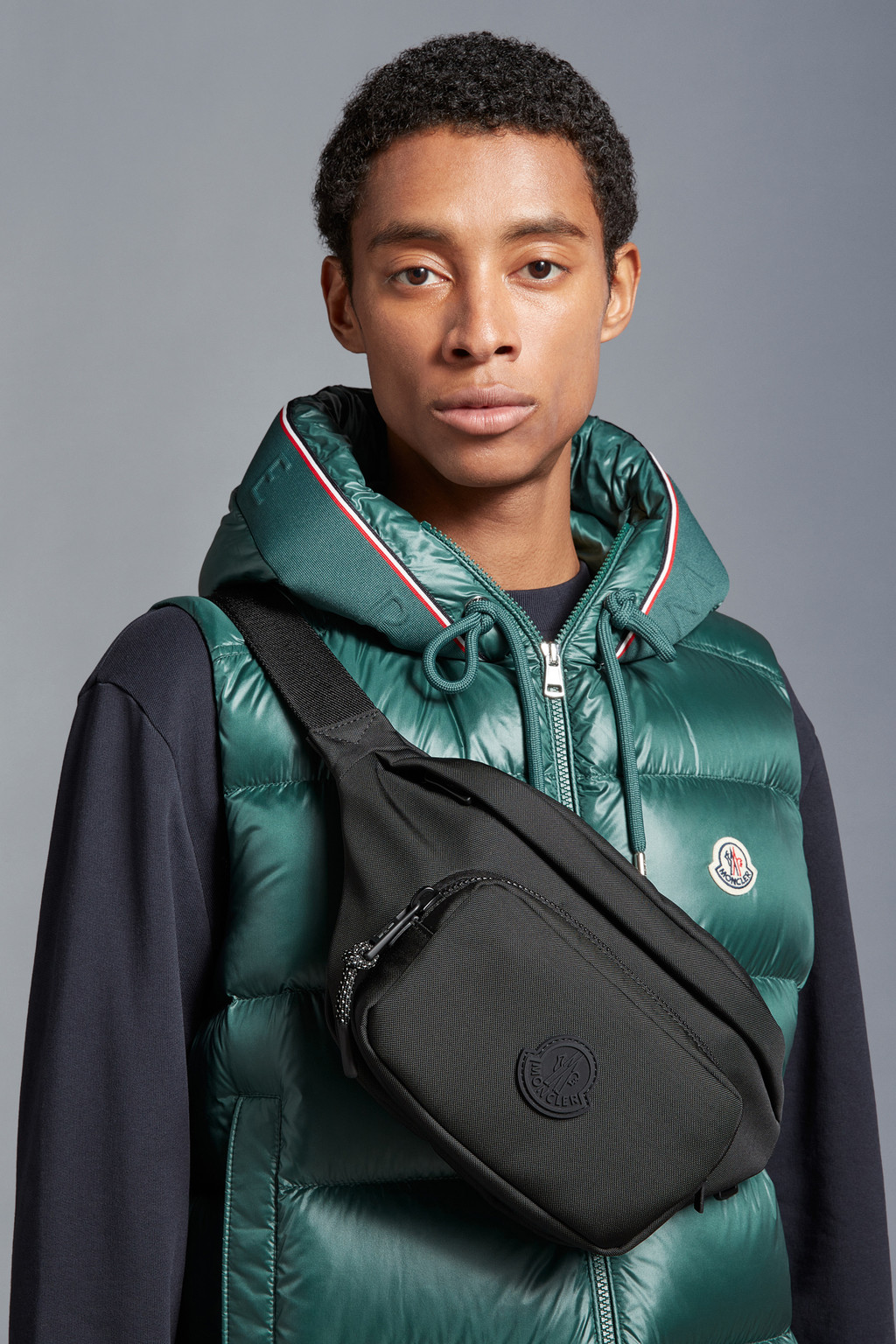 Moncler Men's Durance Small Belt Bag Black
