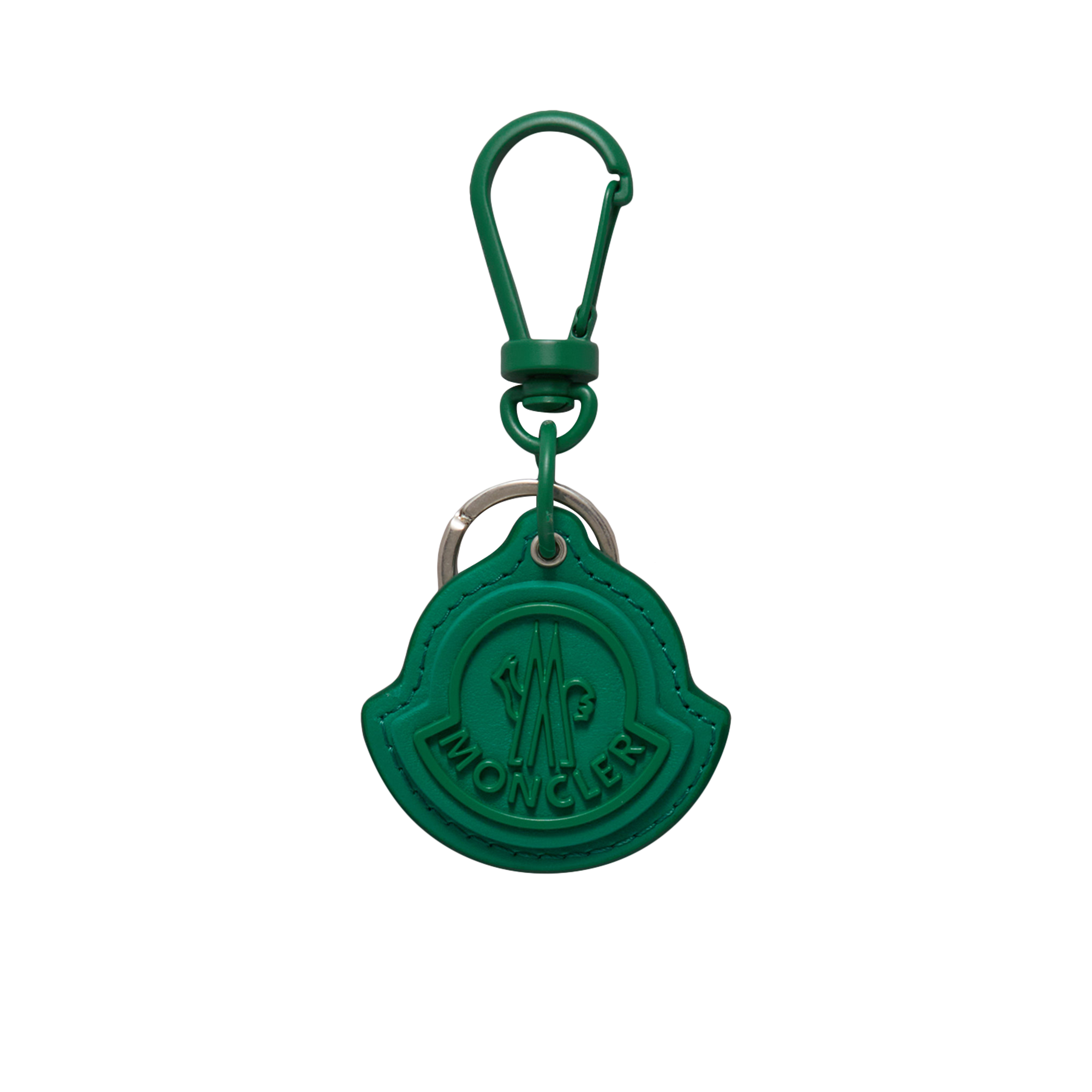 Moncler Collection Logo Key Ring Green