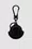 Logo Leather Key Ring Gender Neutral Black Moncler