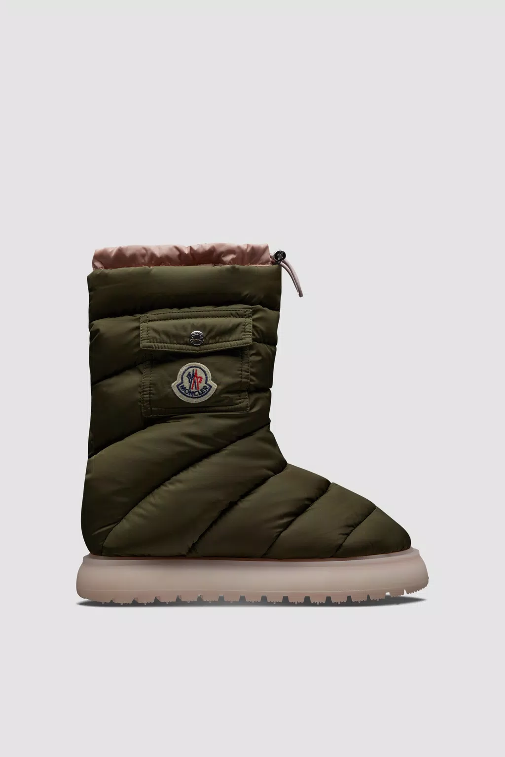Gaia Pocket Mid Boots Women Olive Green Moncler 1
